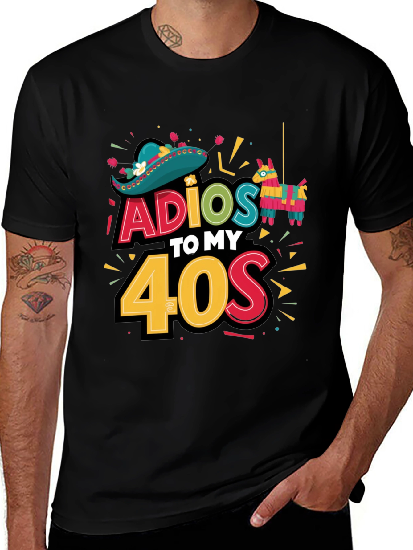Adios to My 40s Fiesta Birthday T-Shirt