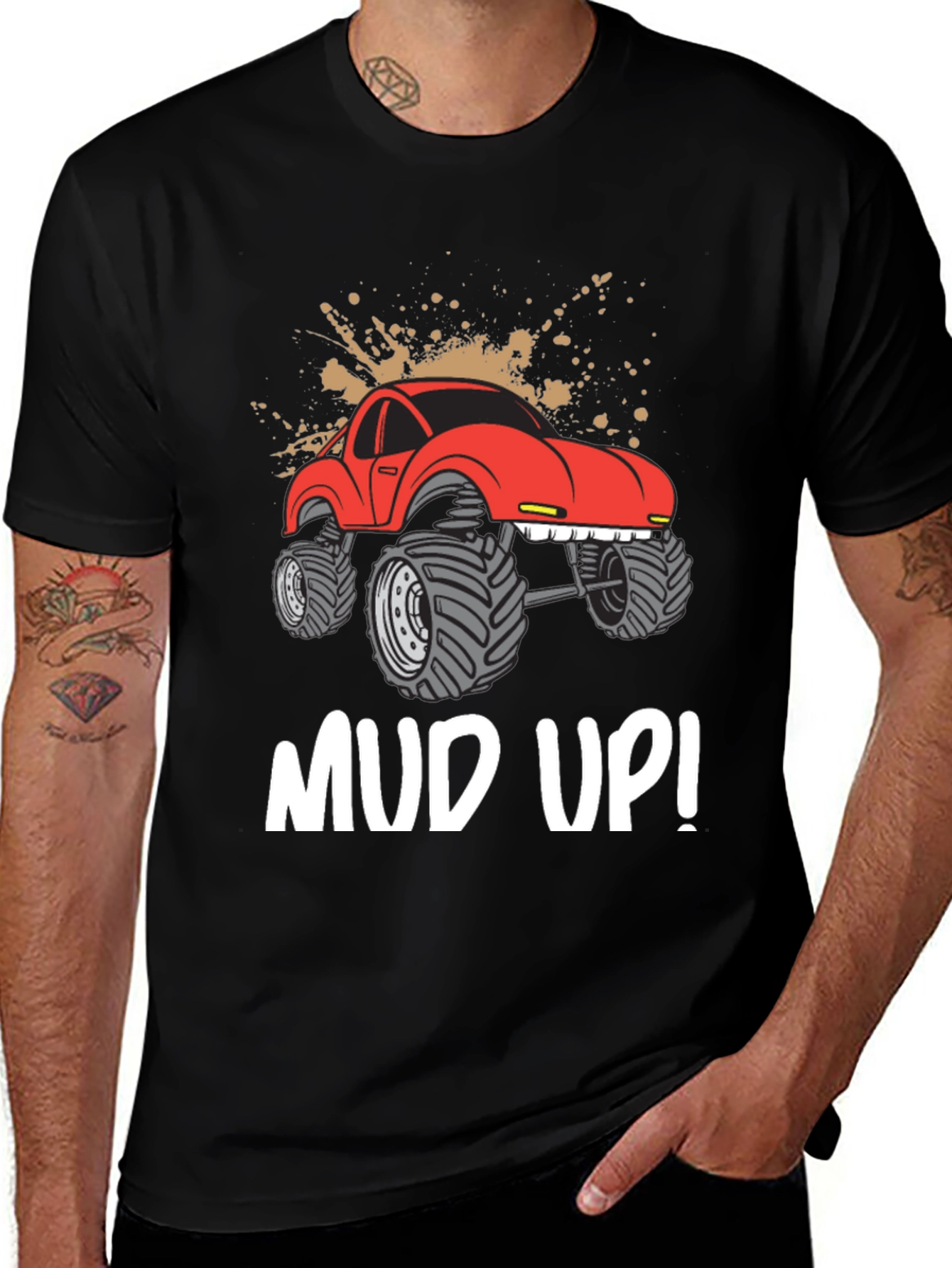 Variant 12 of Mud Up! Monster Truck Graphic Tee