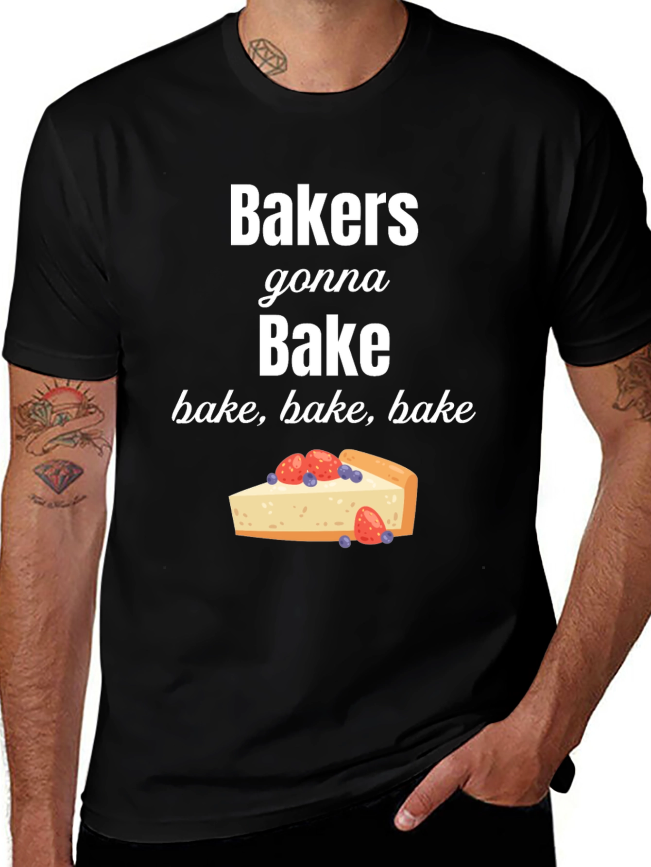 Variant 19 of Bakers Gonna Bake Tee - Foodie Humor T-Shirt