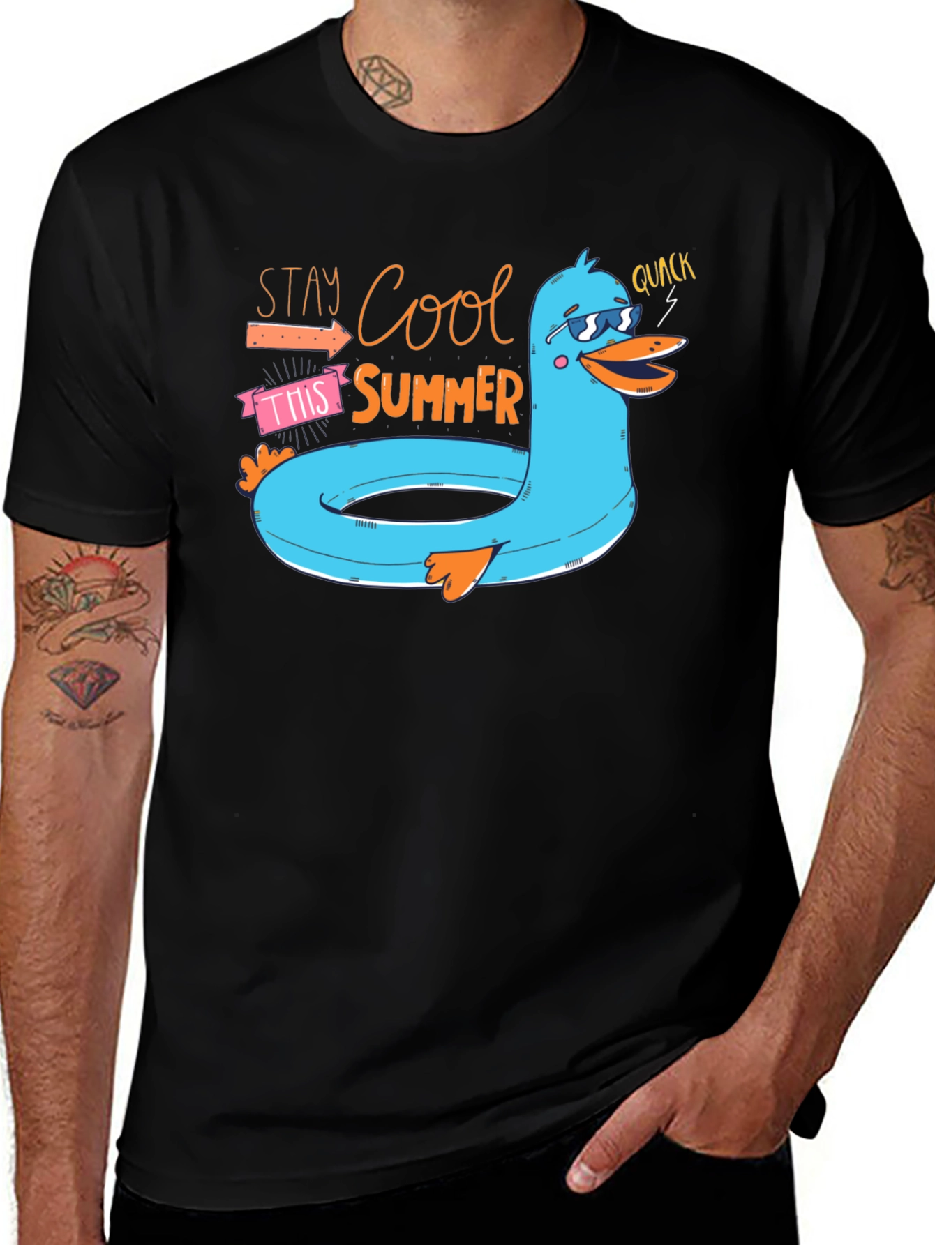 Variant 16 of Stay Cool Duck Graphic Tee