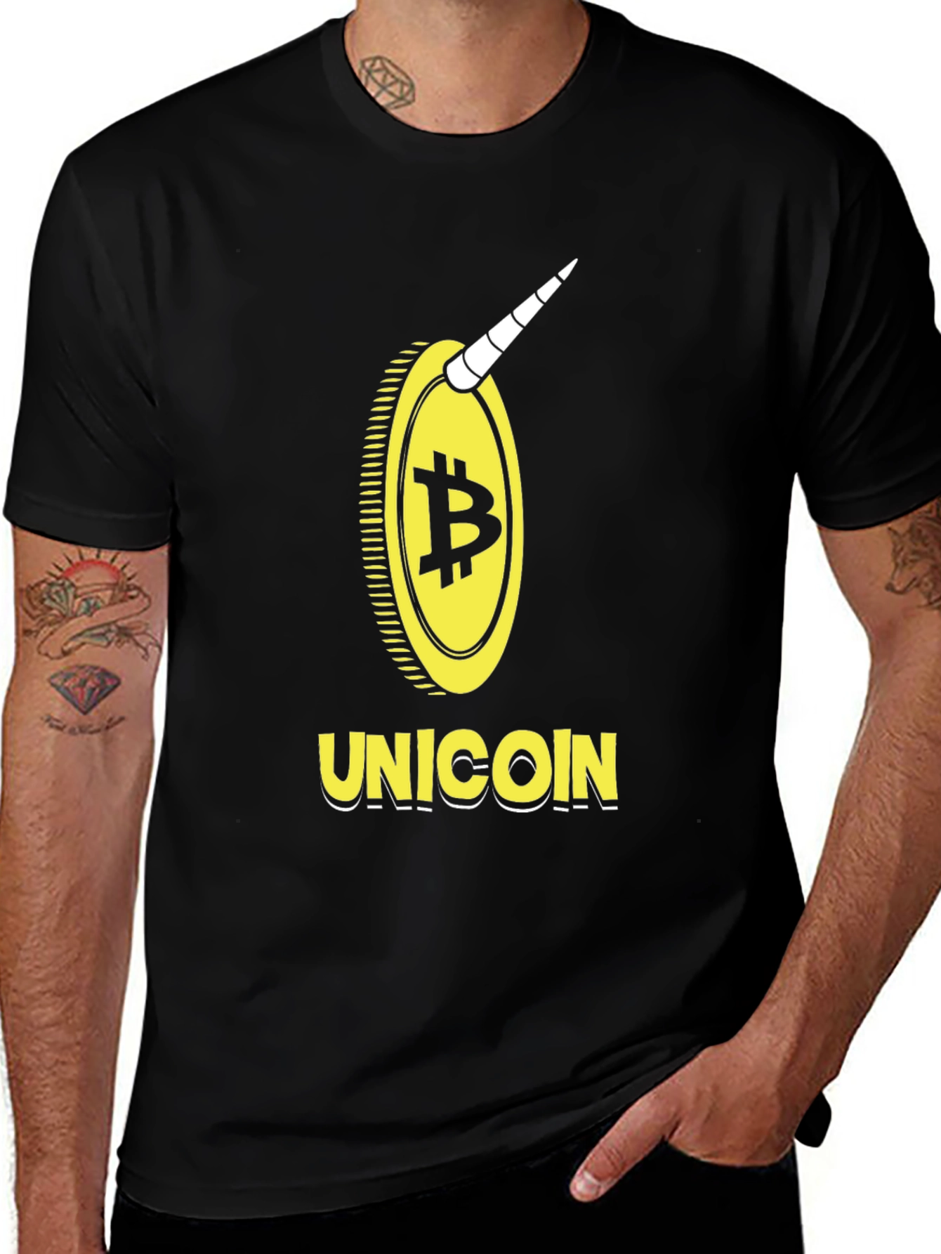 Unicoin Bitcoin Crypto T-Shirt - Black