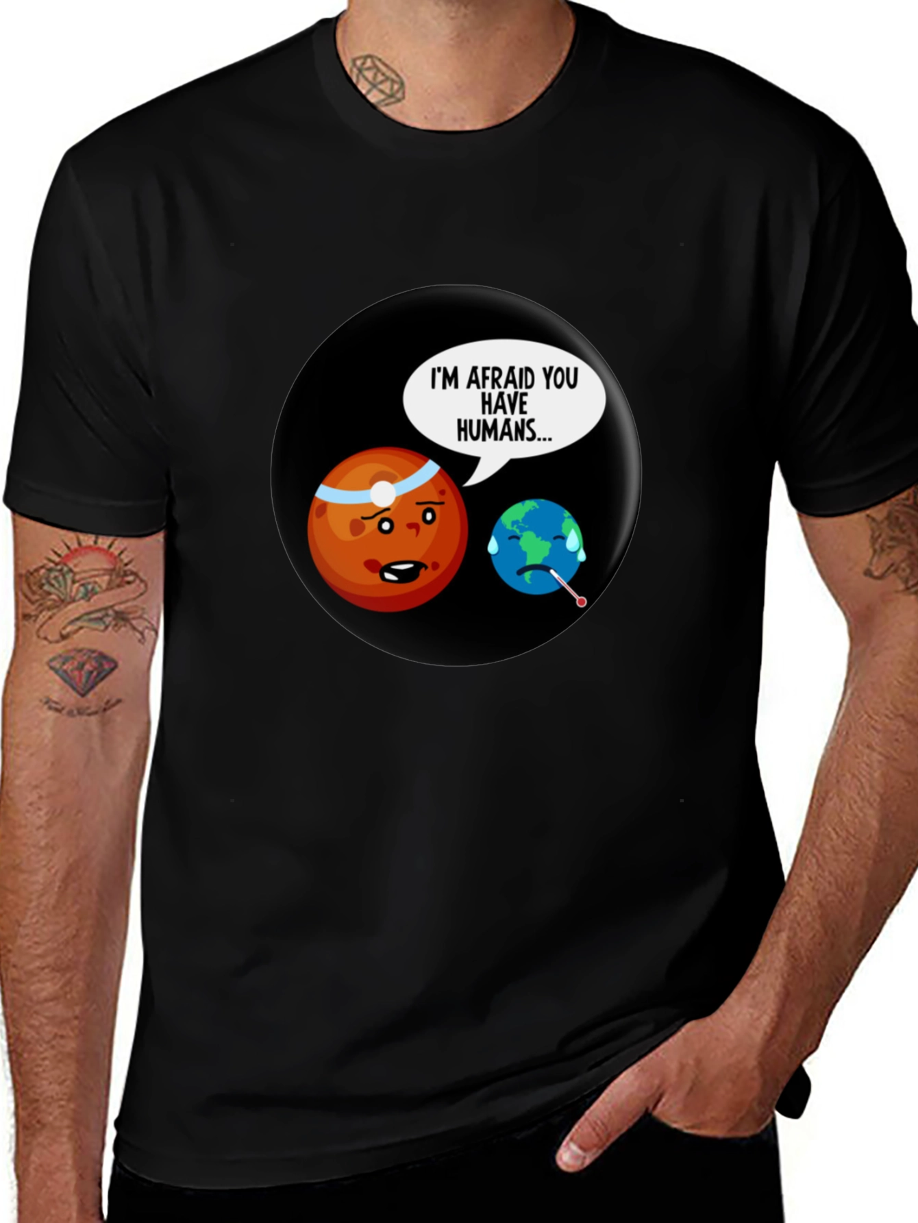 Variant 10 of Humorous Planet Graphic T-Shirt