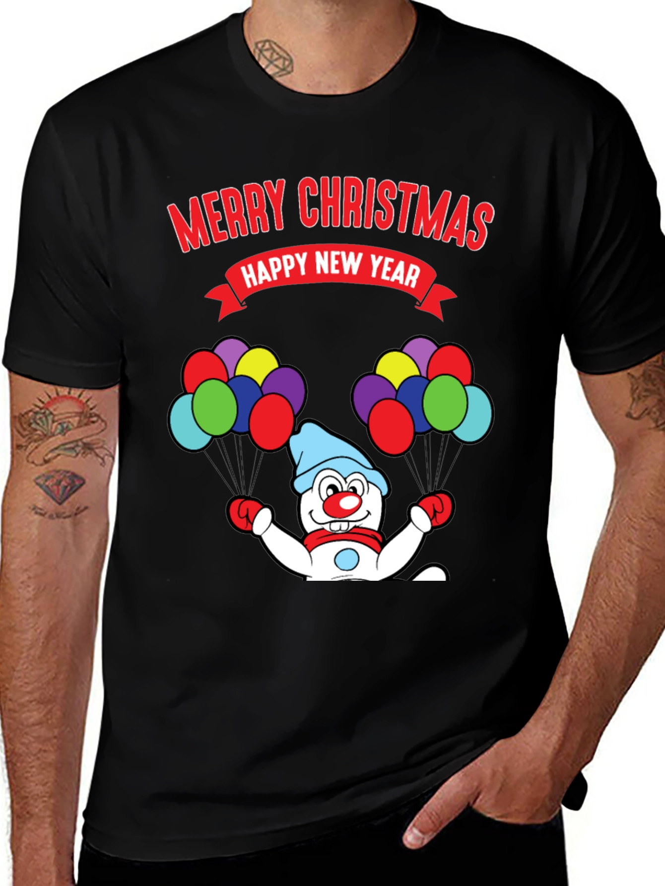Merry Christmas Snowman T-Shirt