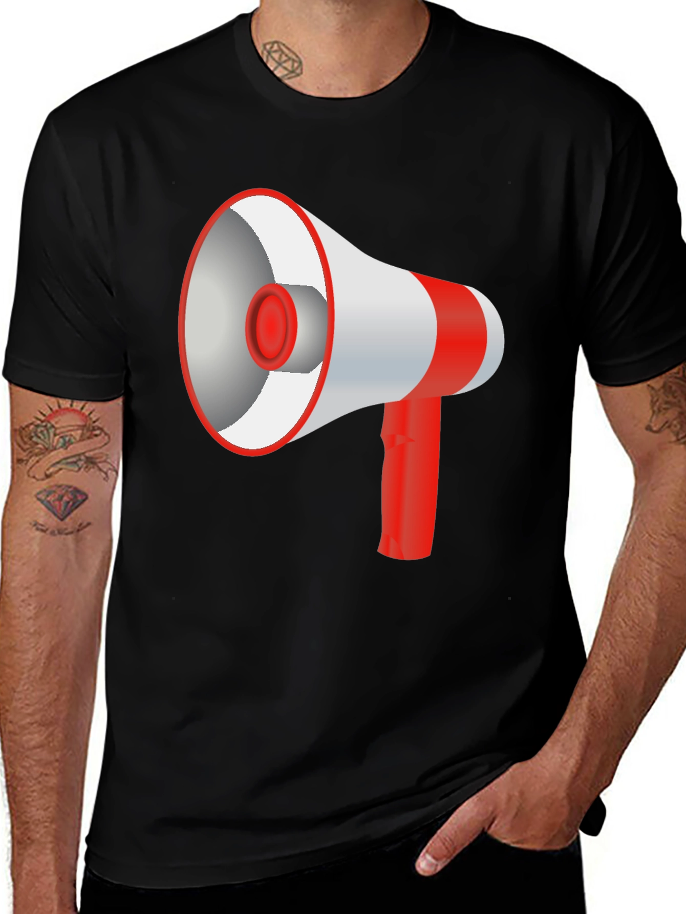 Variant 7 of Megaphone Graphic Tee - Loud & Proud Style