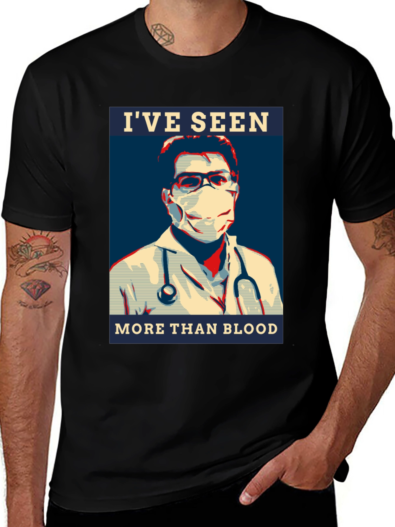 Variant 5 of Doctor Graphic Tee - I've Seen More Than Blood