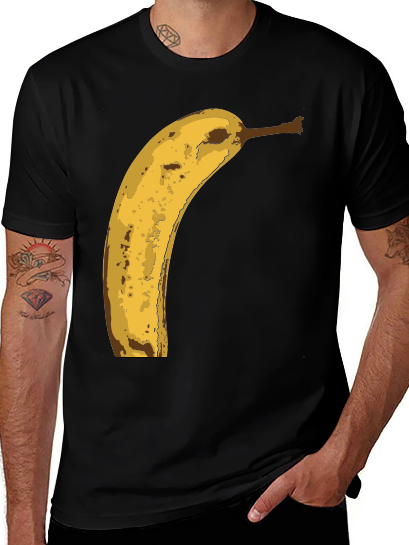 Variant 28 of Banana Graphic Tee - Funny Fruit Print Shirt