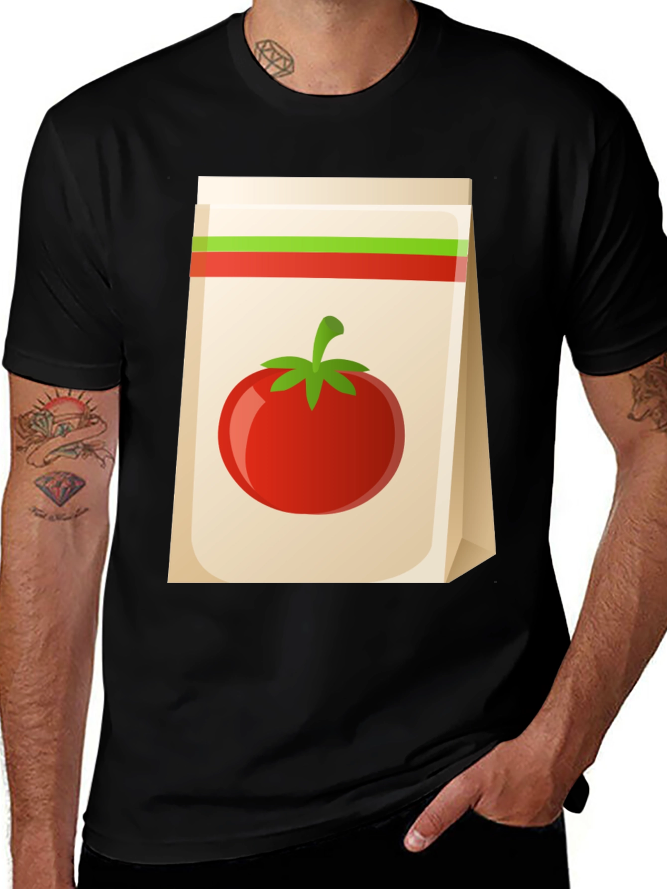 Variant 17 of Tomato Seed Packet Graphic Tee