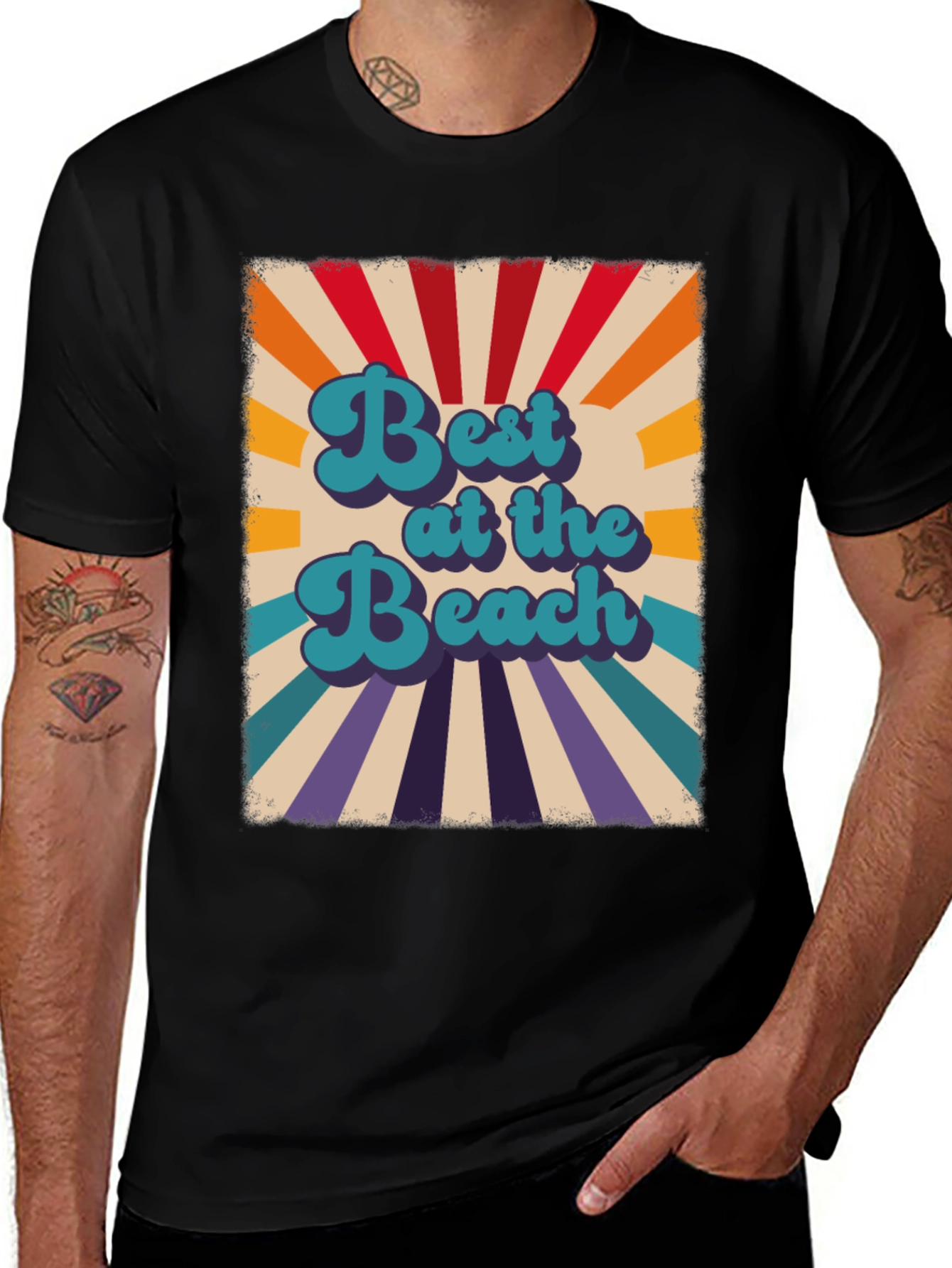Retro "Best at the Beach" Graphic T-Shirt