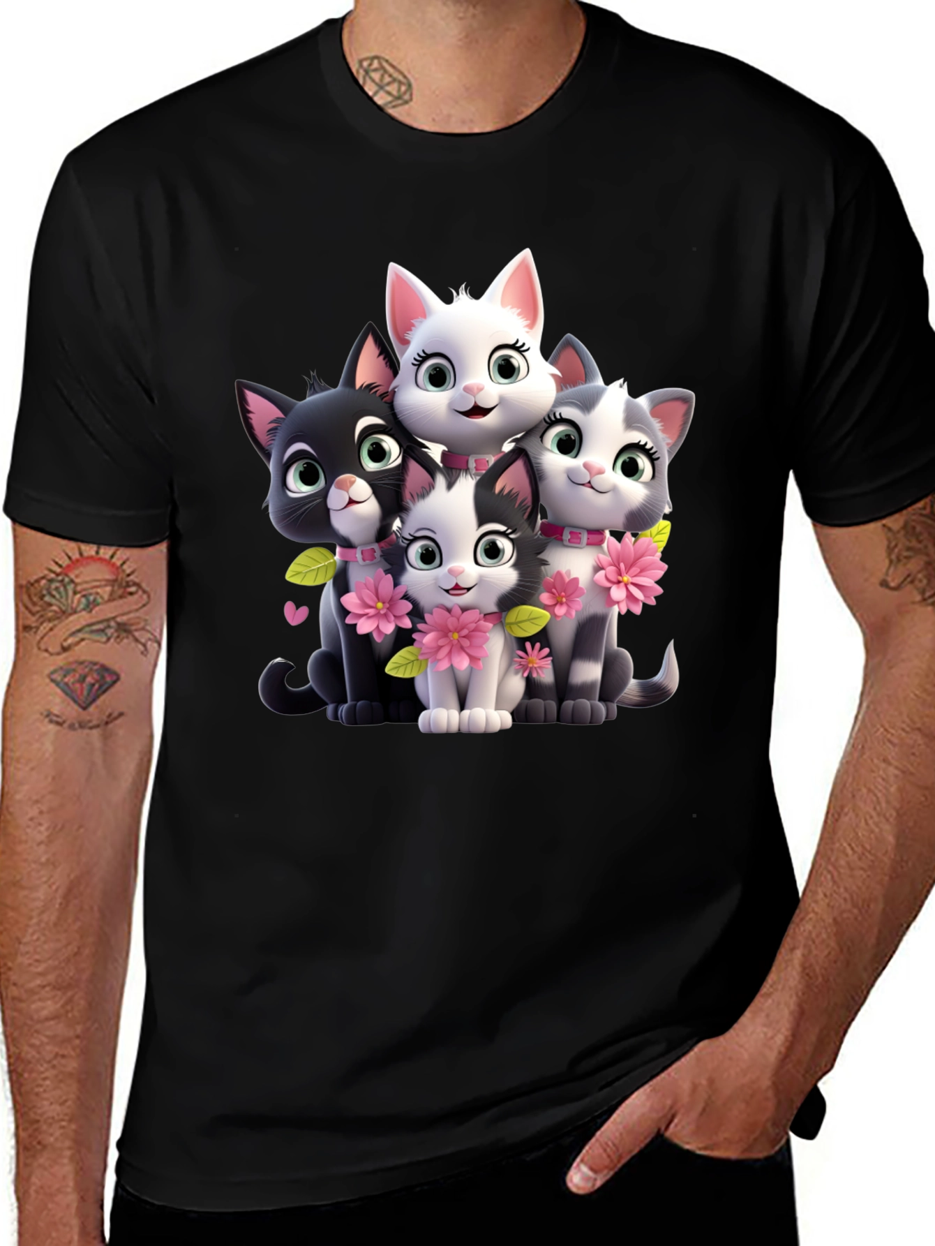 Variant 22 of Cute Cartoon Cats T-Shirt