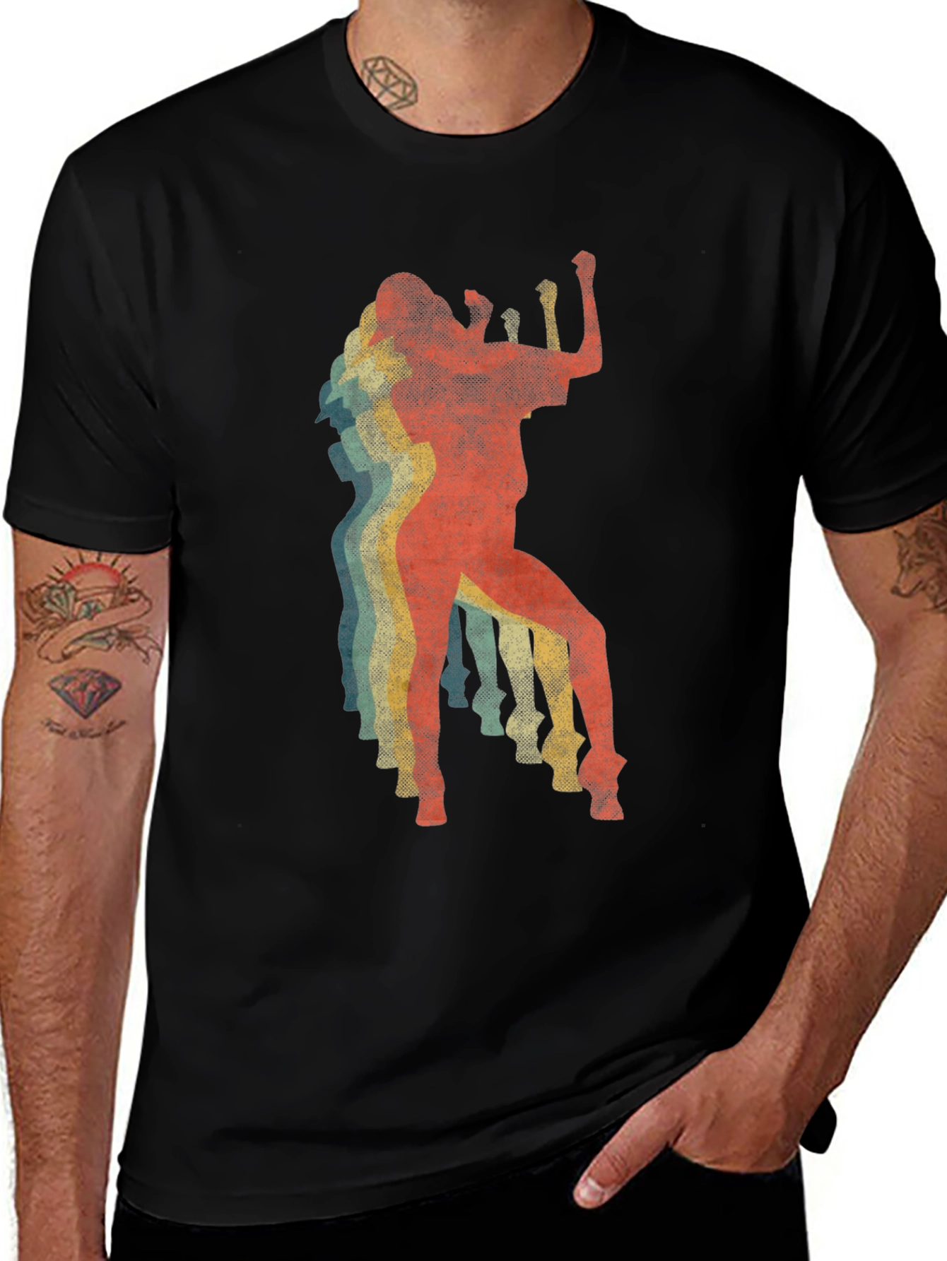 Variant 23 of Retro Dancer Graphic T-Shirt - Vintage Style