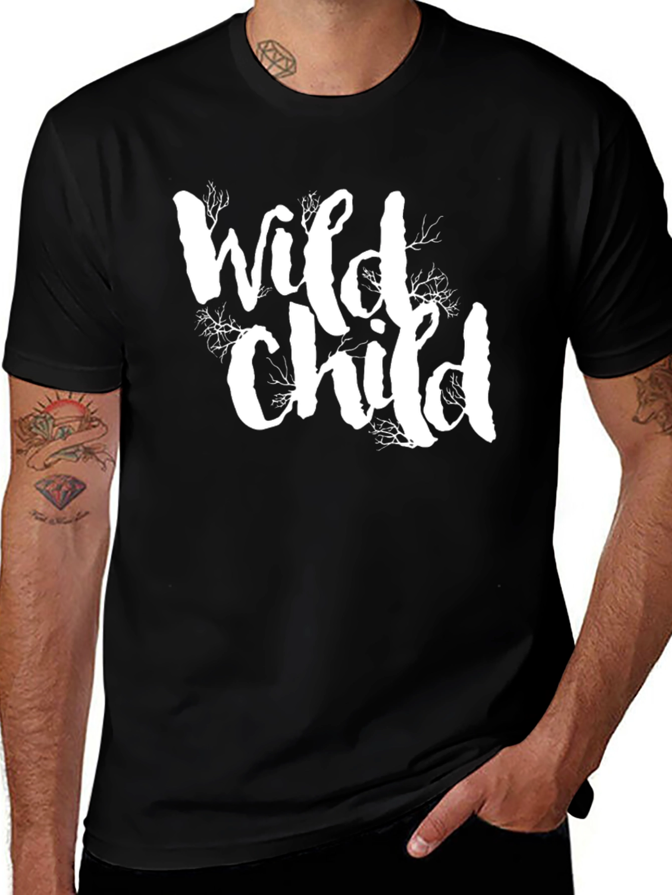 Variant 14 of Wild Child Graphic Tee - Black