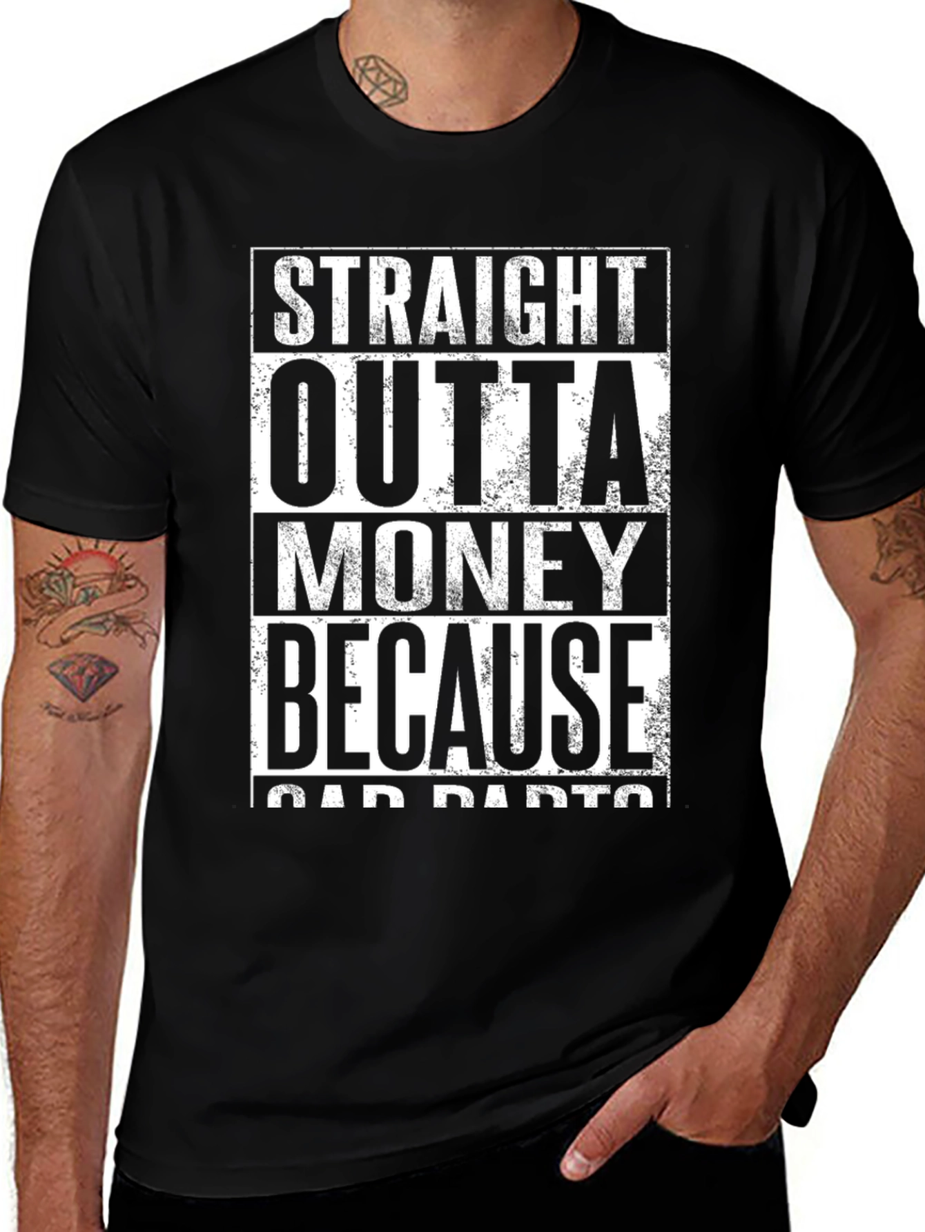 Variant 28 of Straight Outta Money T-Shirt - Car Parts