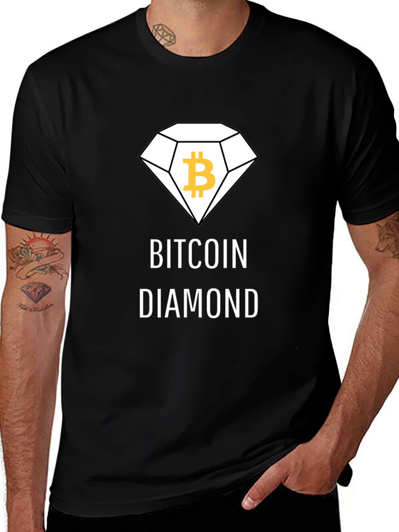 Variant 14 of Bitcoin Diamond Black T-Shirt