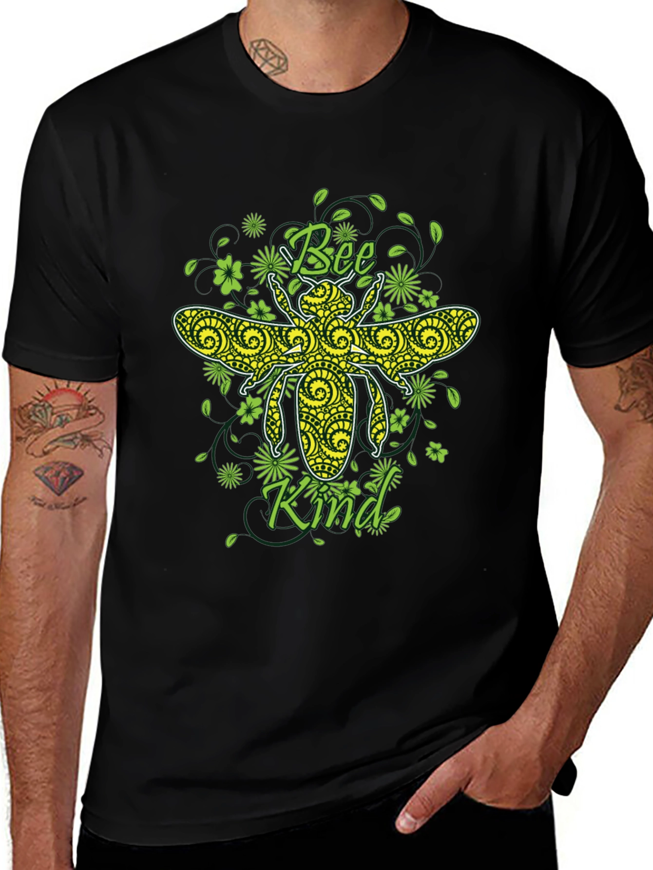Bee Kind Graphic T-Shirt - Black