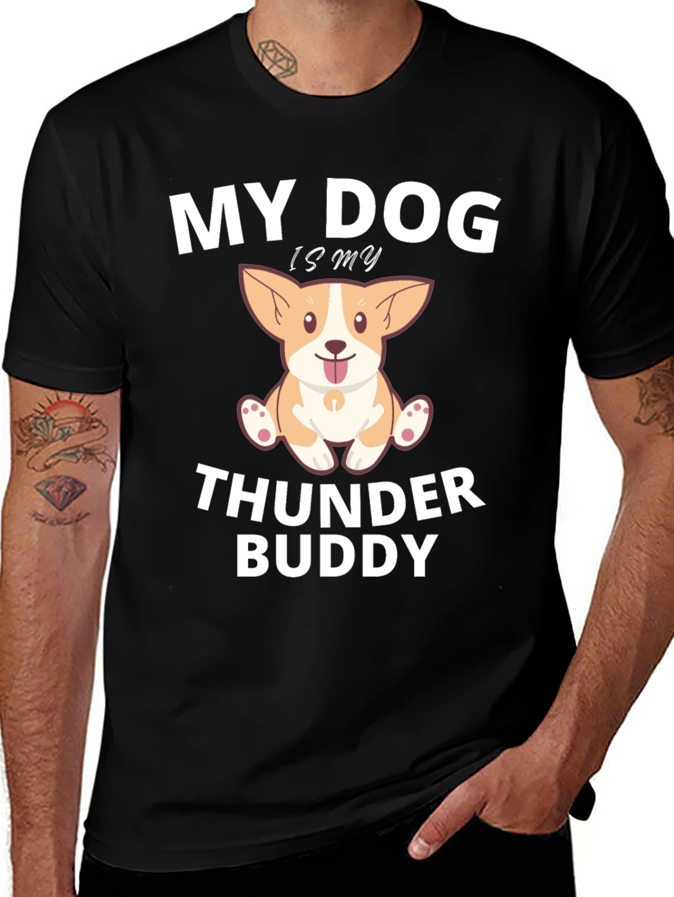 My Dog is My Thunder Buddy Graphic Tee