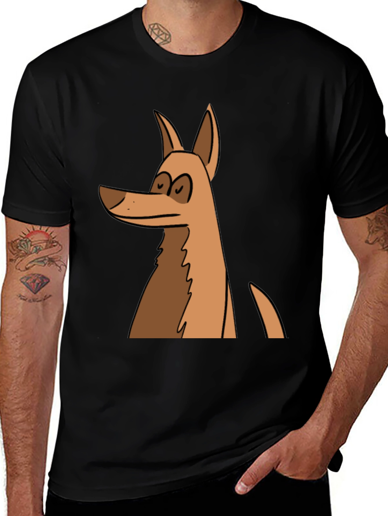 Variant 5 of Funny Dog Graphic Tee - Black Unisex T-Shirt