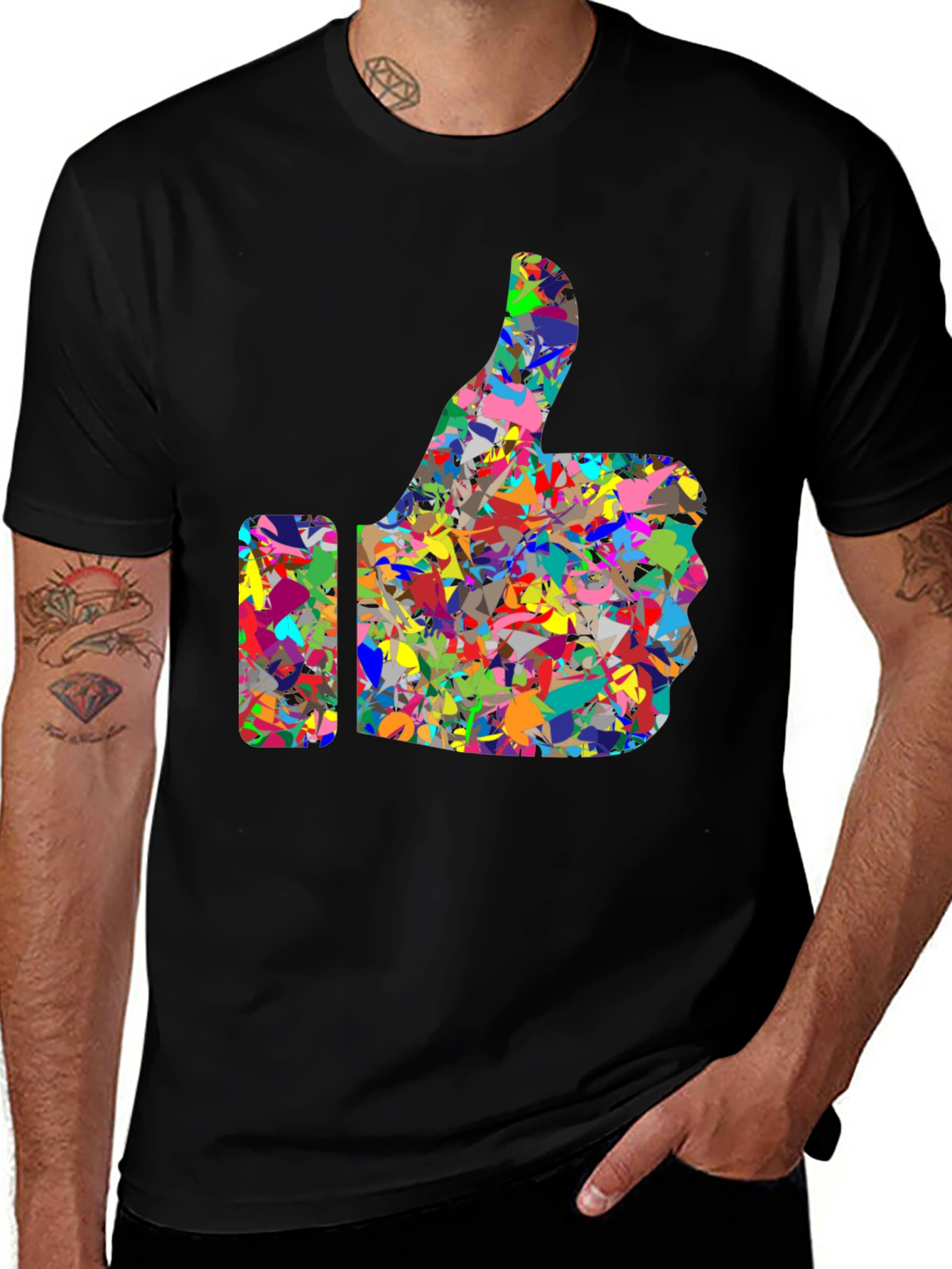 Variant 6 of Abstract Thumbs Up Graphic Tee