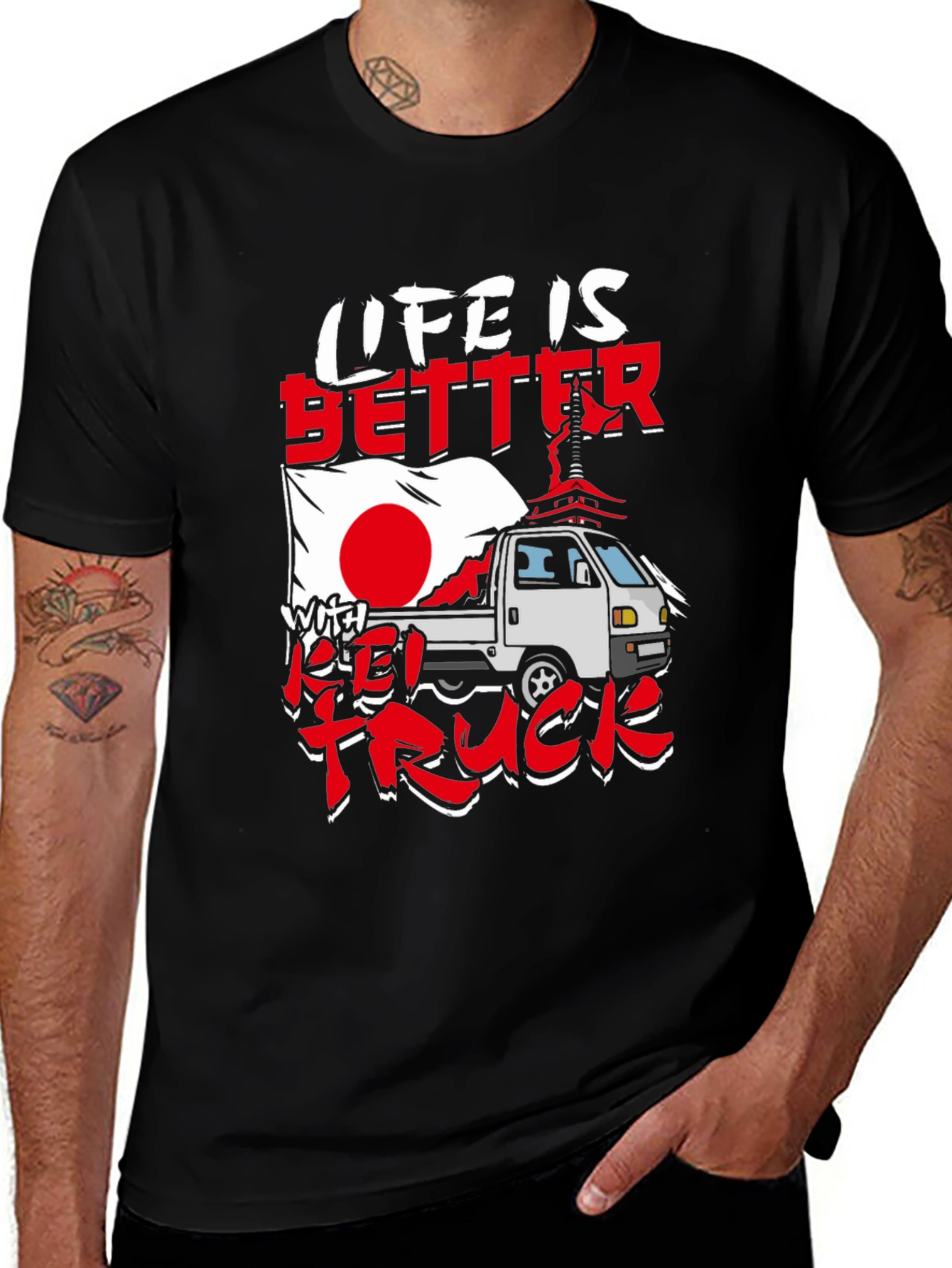 Life is Better Kei Truck Graphic Tee