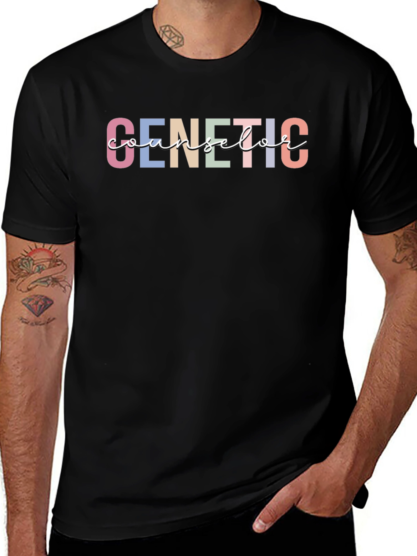 Genetic Counselor T-Shirt - Unique Colorful Design
