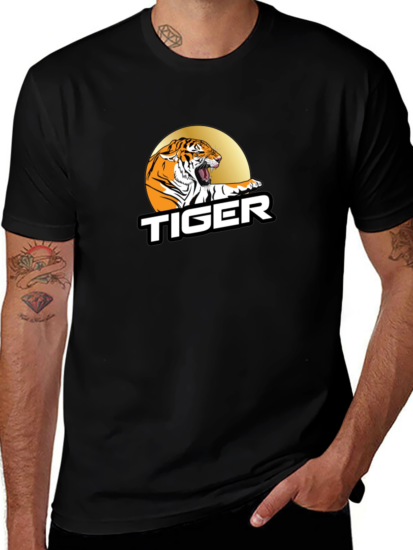 Variant 14 of Tiger Graphic Tee - Bold Animal Print T-Shirt