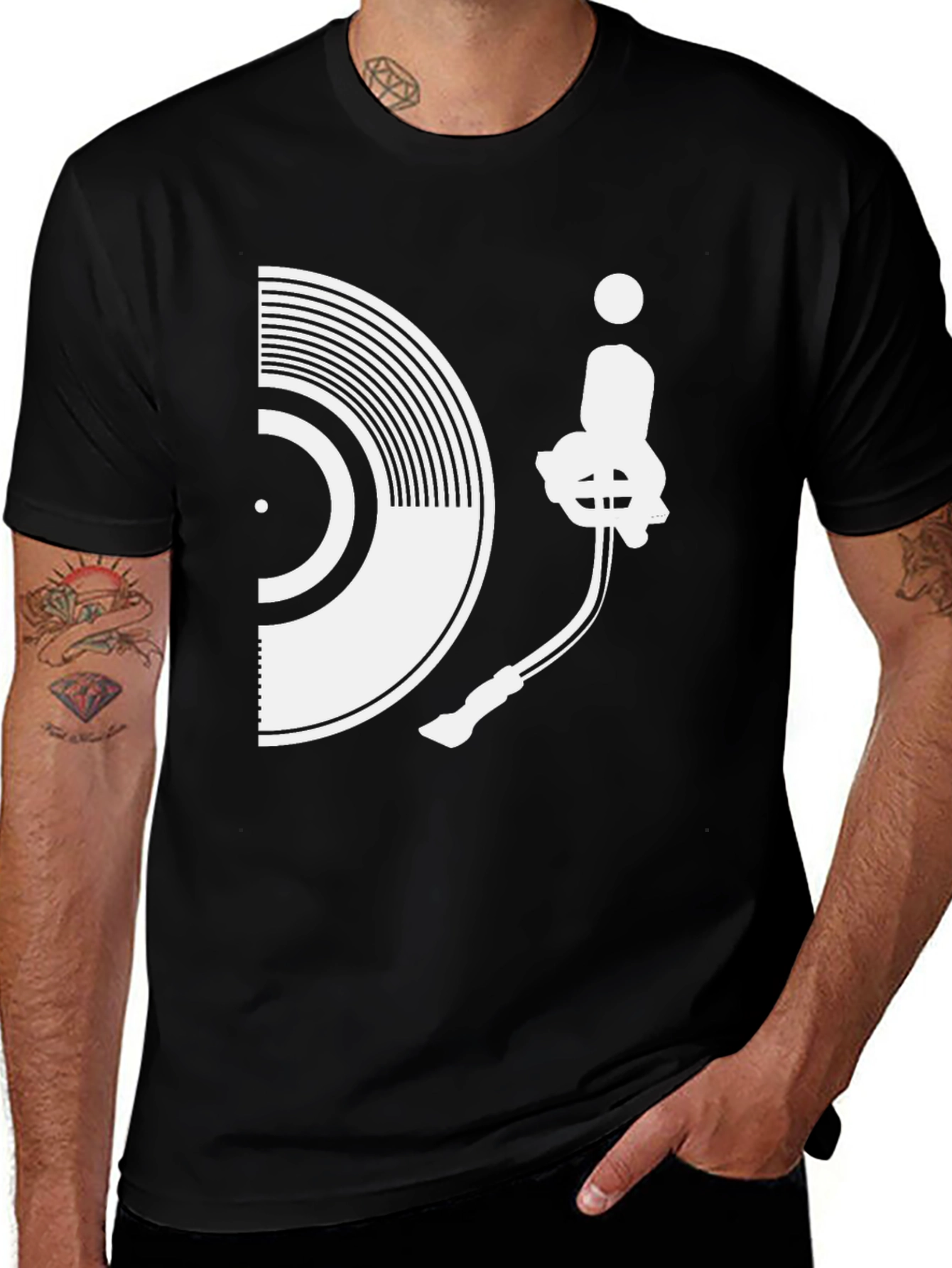 Variant 24 of DJ Turntable Graphic T-Shirt - Stylish Music Lover Tee