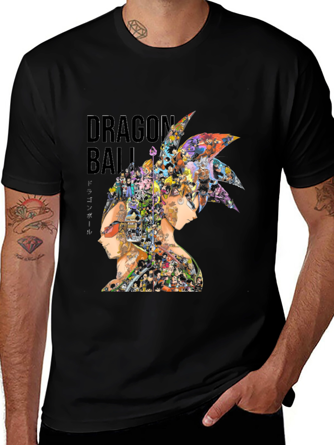 Dragon Ball Graphic Tee - Black Anime T-Shirt