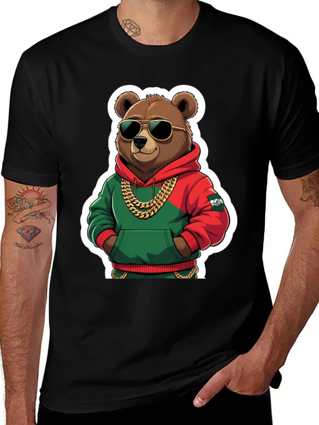 Variant 2 of Cool Bear T-Shirt - Hip Hop Style
