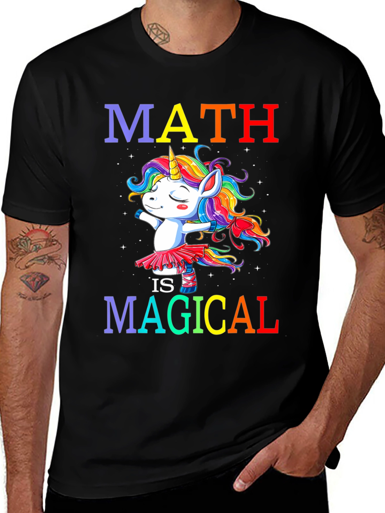 Math is Magical Unicorn Graphic Tee