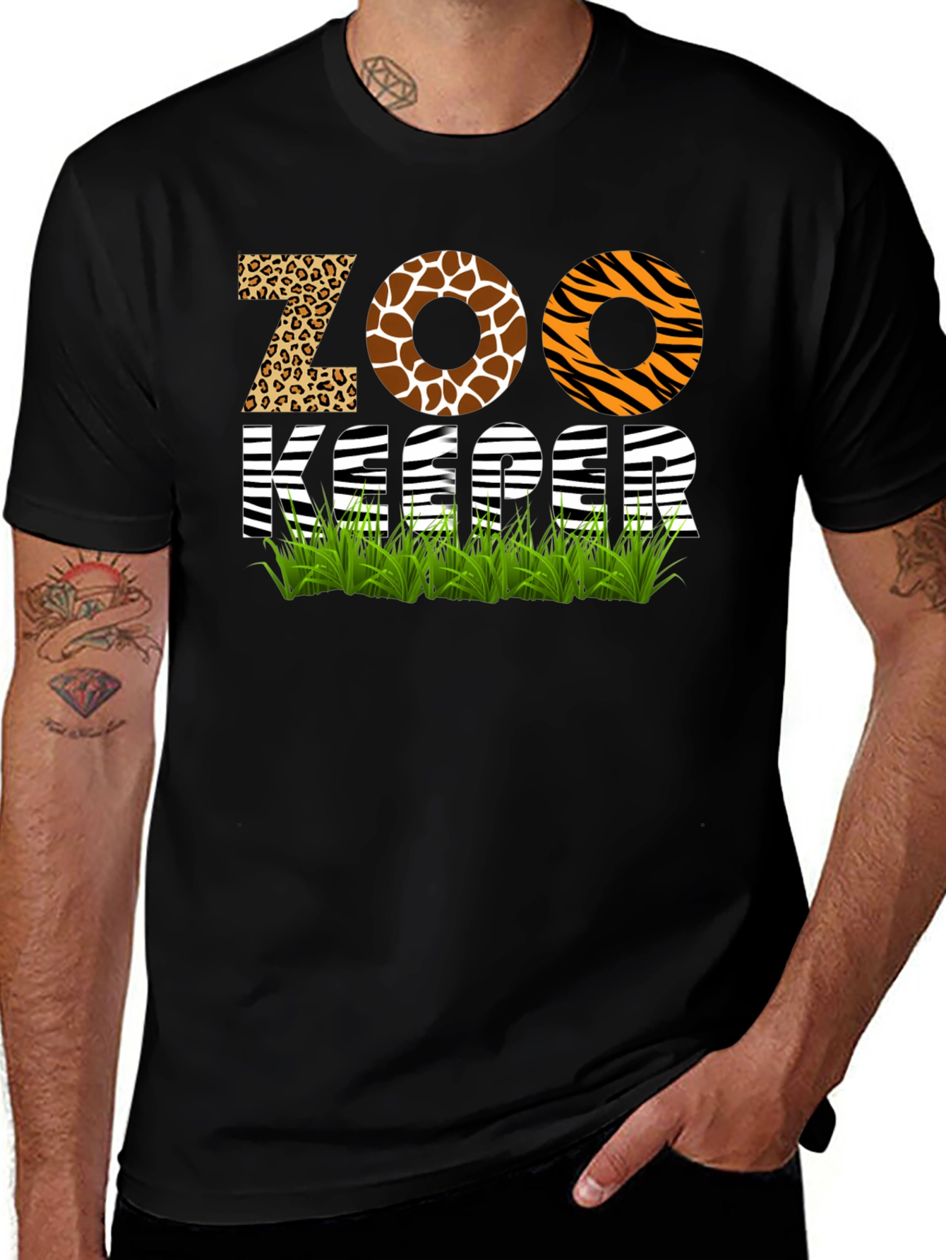 Variant 9 of Zoo Keeper Animal Print T-Shirt