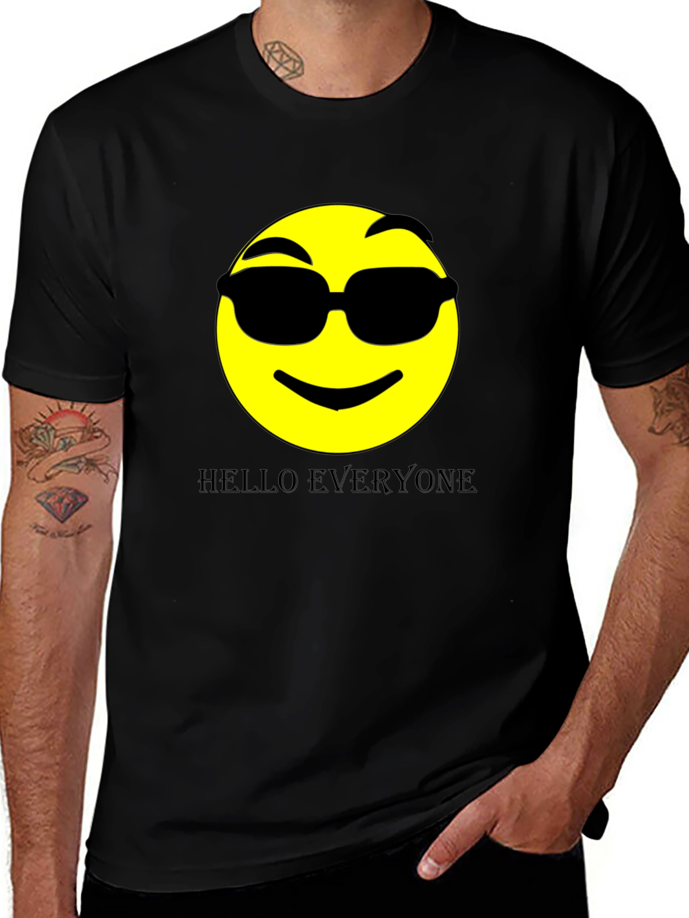 Variant 21 of Cool Emoji Graphic Print Tee
