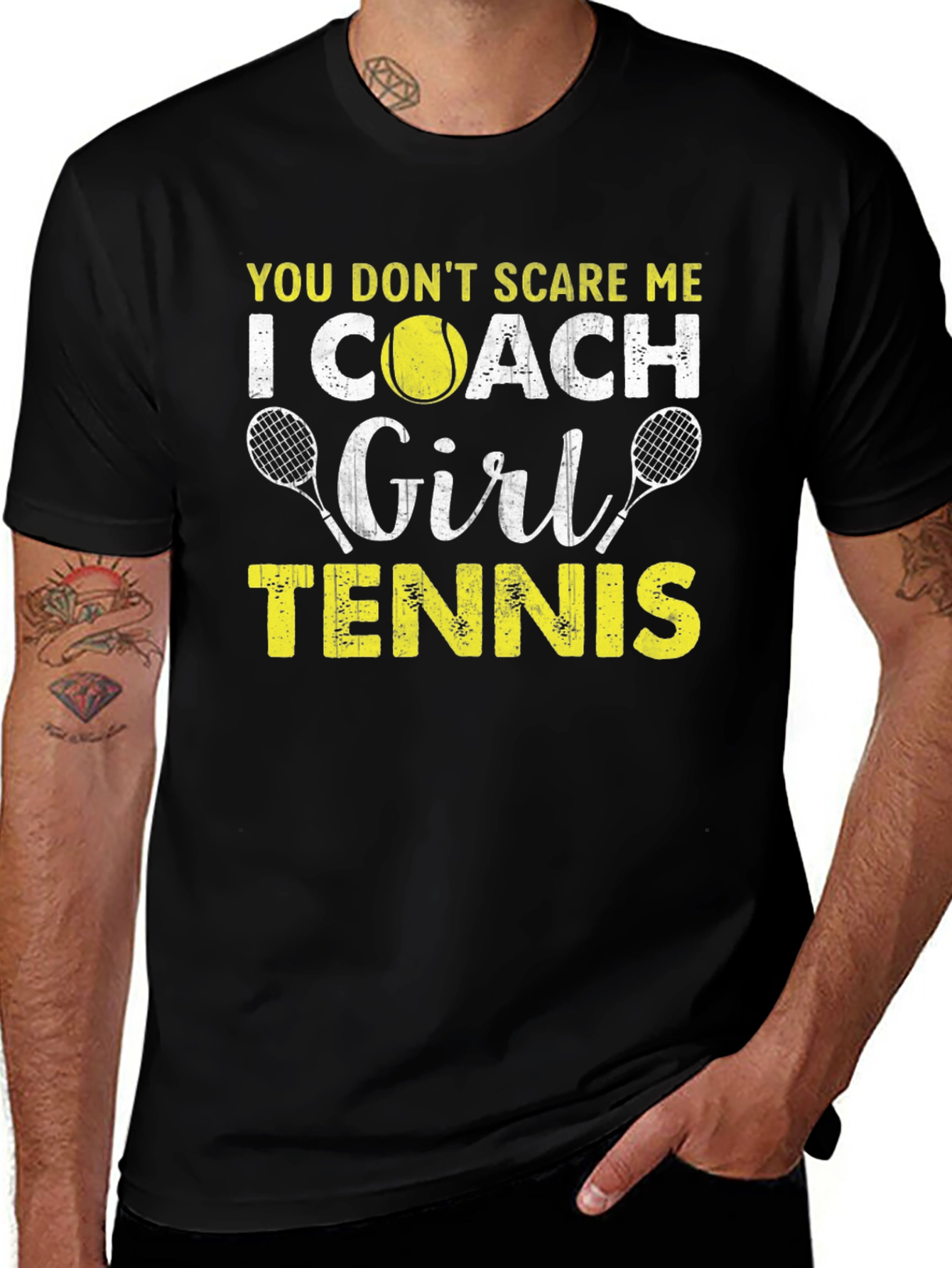 Variant 17 of Funny Tennis Coach Graphic Tee