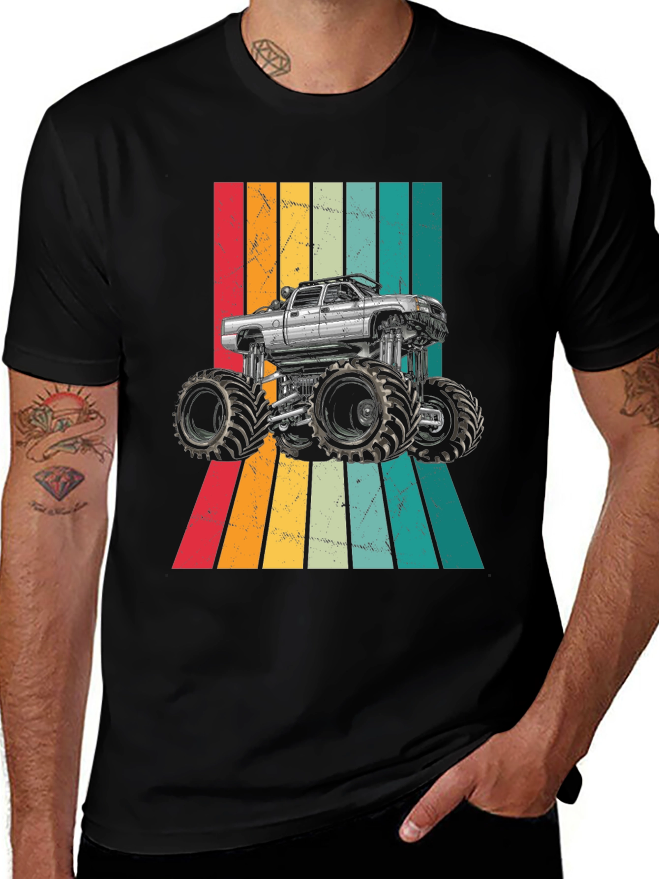 Variant 15 of Retro Monster Truck Graphic T-Shirt