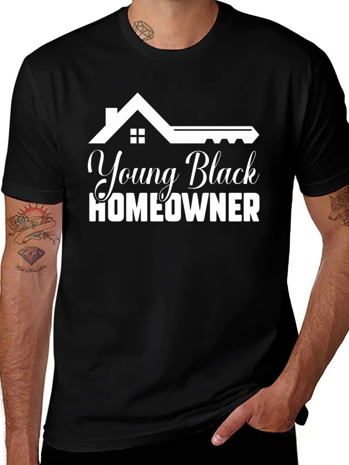 Variant 3 of Young Black Homeowner T-Shirt