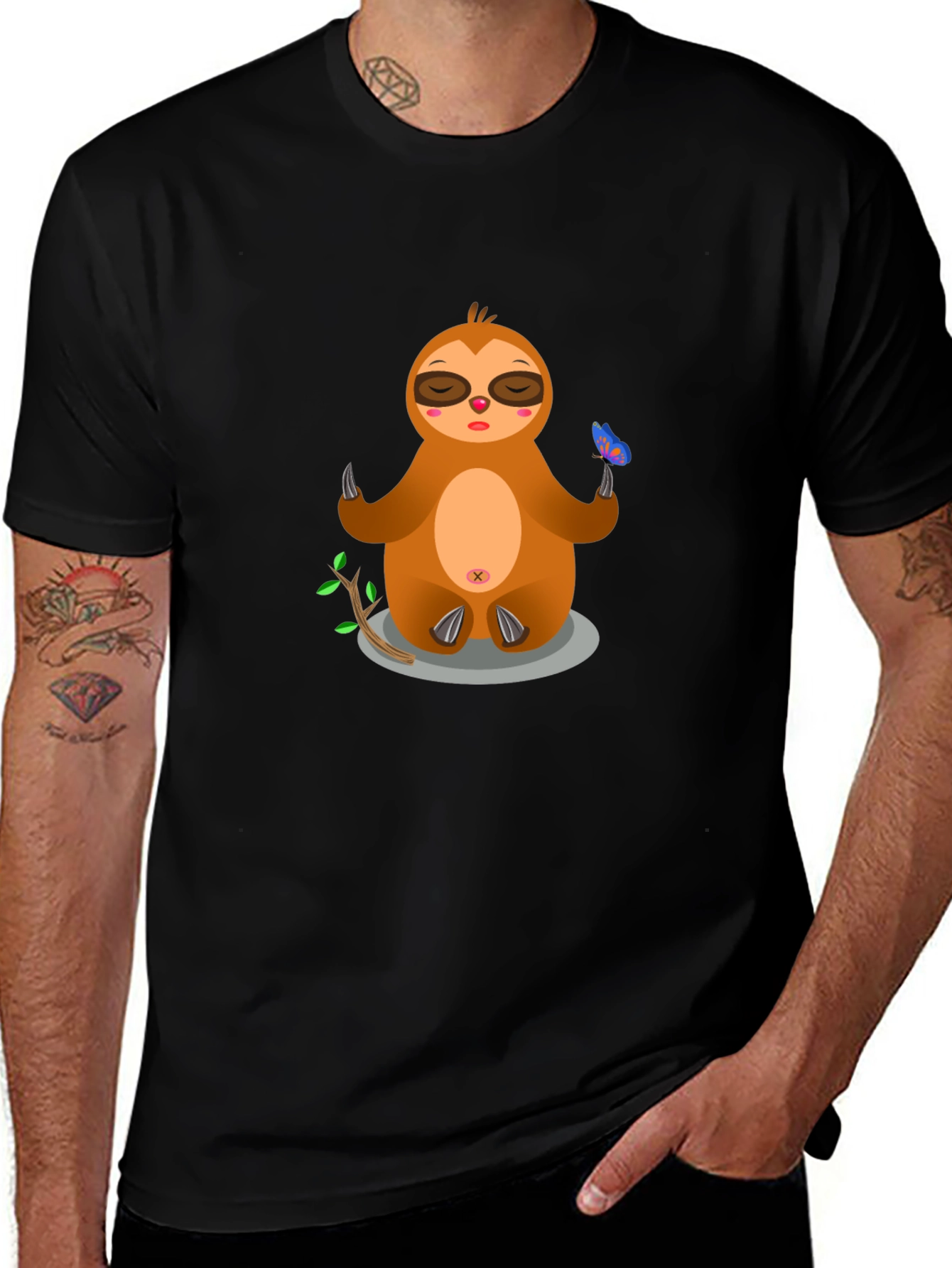 Variant 20 of Meditating Sloth Graphic T-Shirt