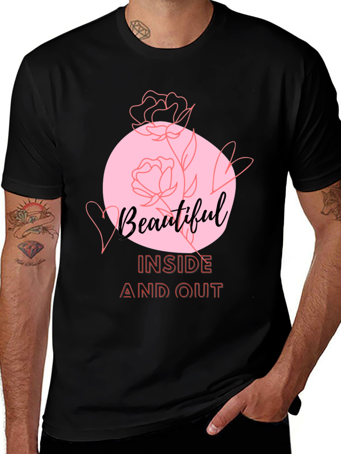 Variant 29 of Beautiful Inside and Out Graphic T-Shirt