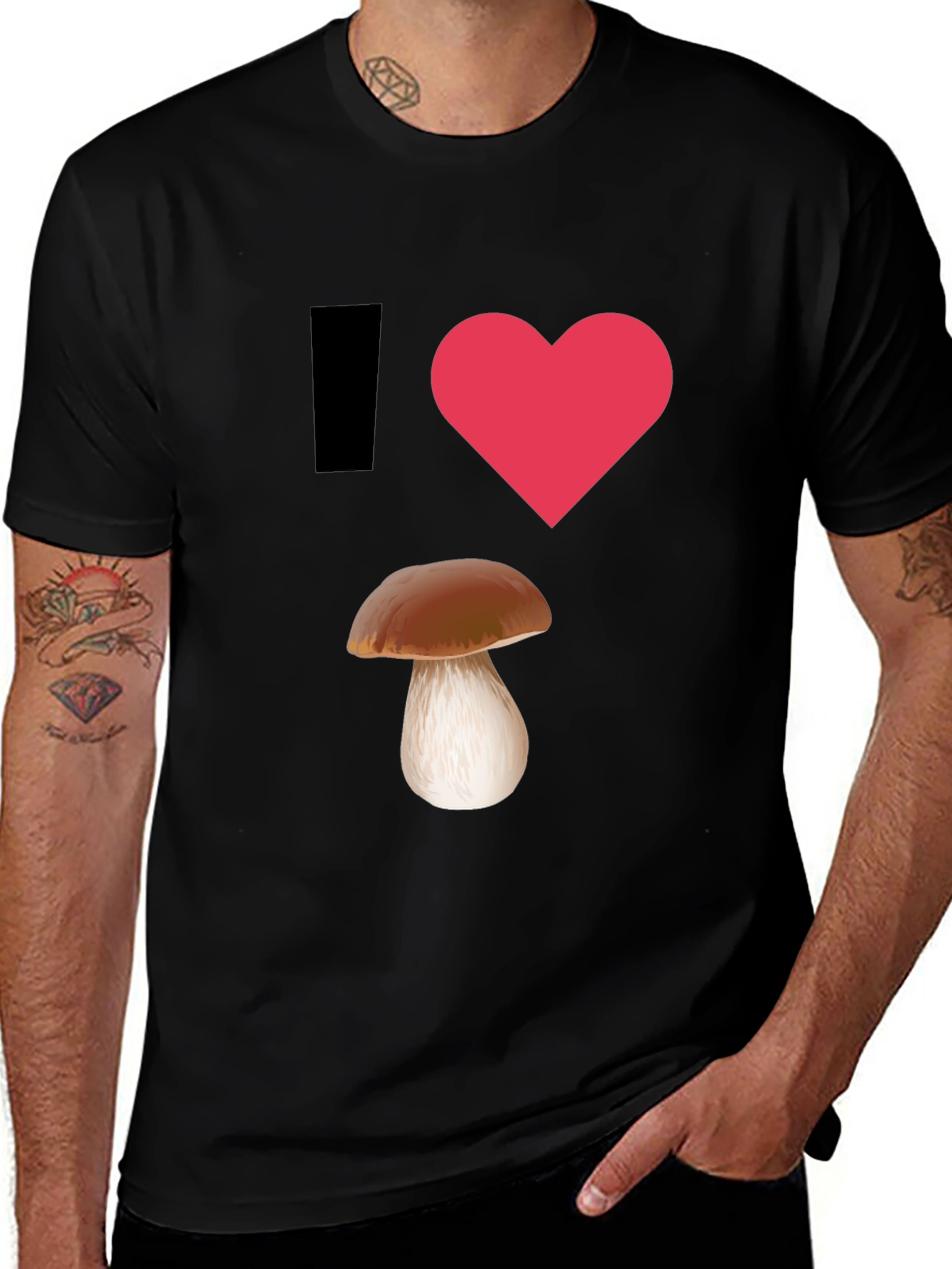 Variant 5 of I Love Mushrooms T-Shirt - Fun Graphic Tee