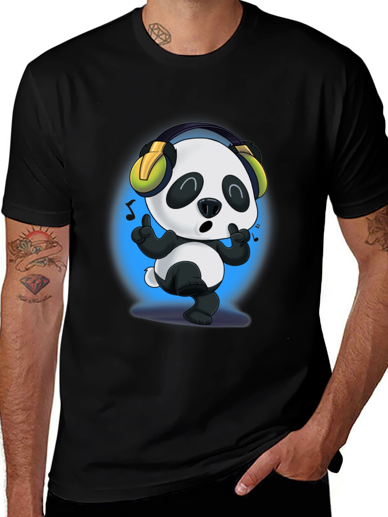 Variant 6 of Dancing Panda T-Shirt - Cartoon Style