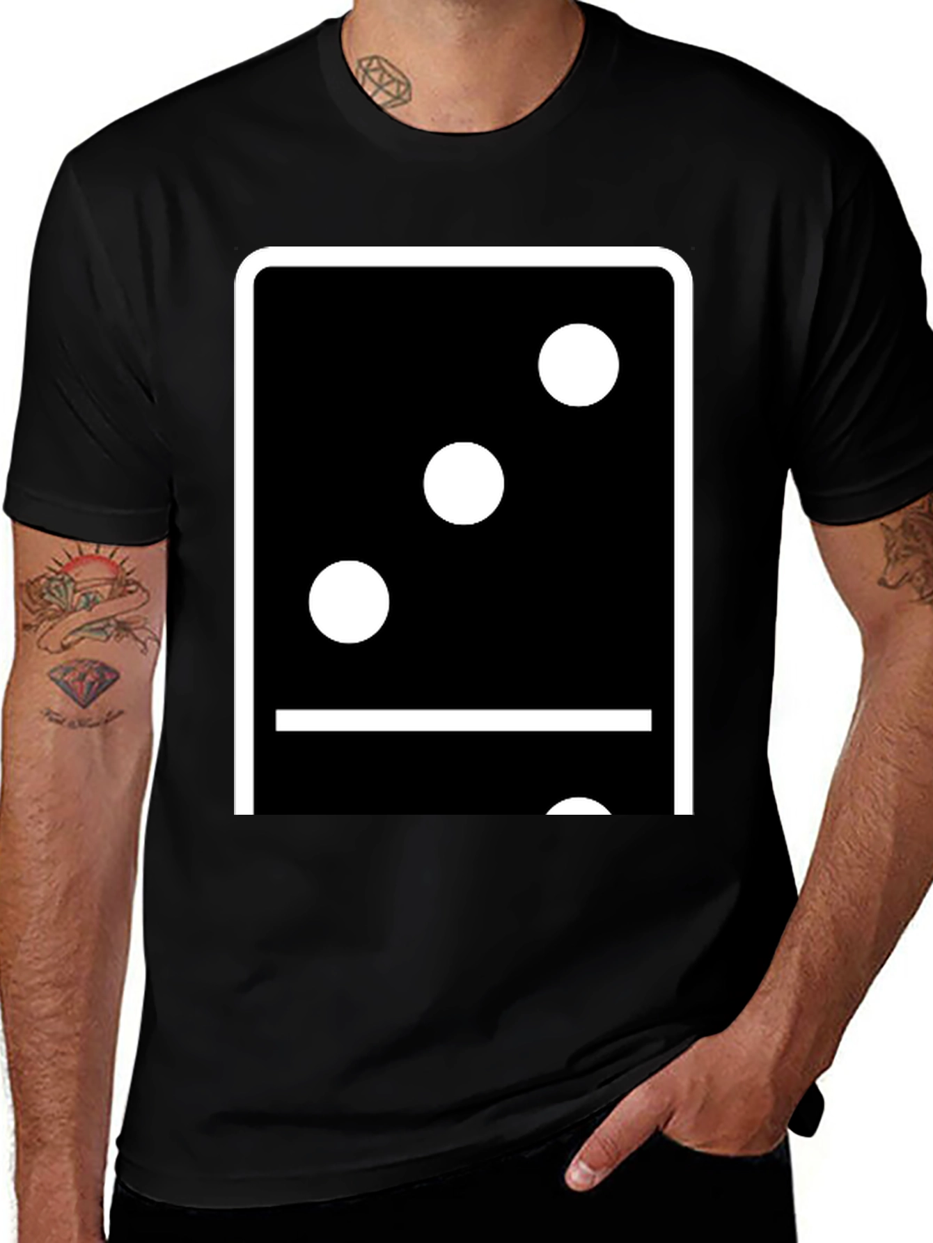 Domino T-Shirt - Modern Graphic Print