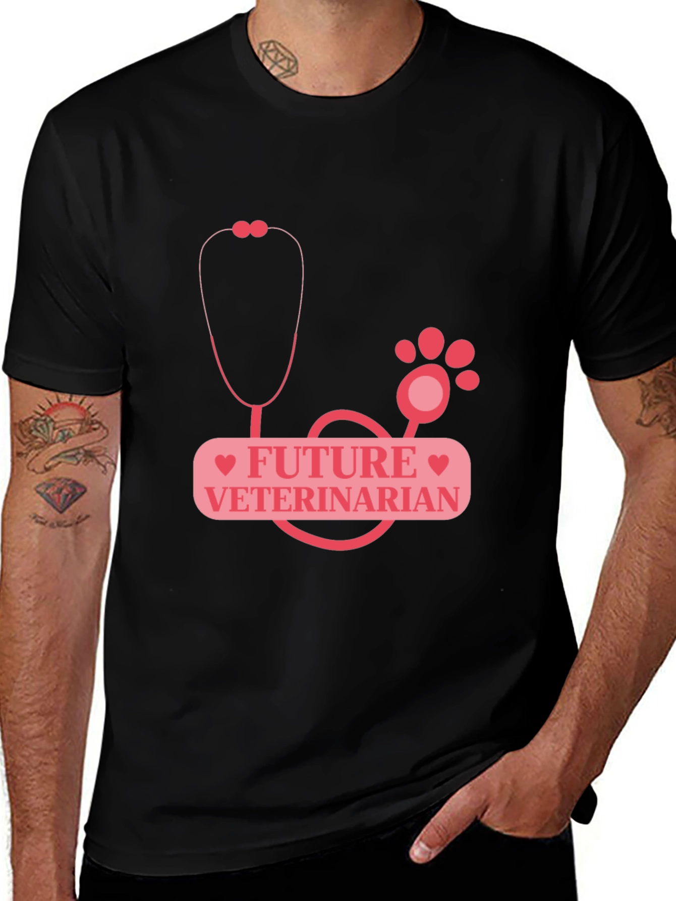 Variant 4 of Future Veterinarian Stethoscope T-Shirt
