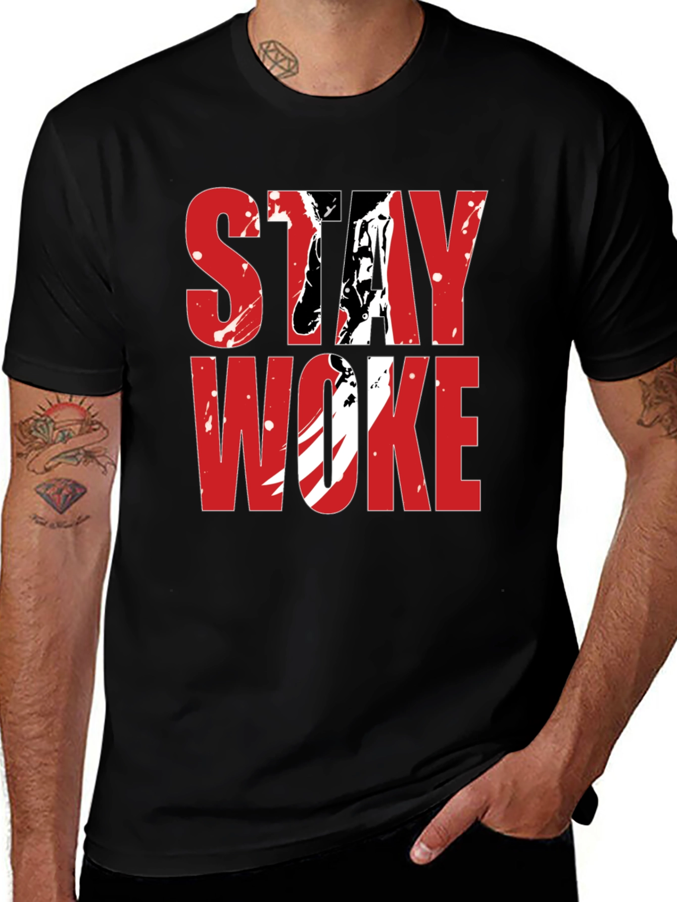 Variant 8 of Stay Woke Graphic Tee - Bold Statement T-Shirt