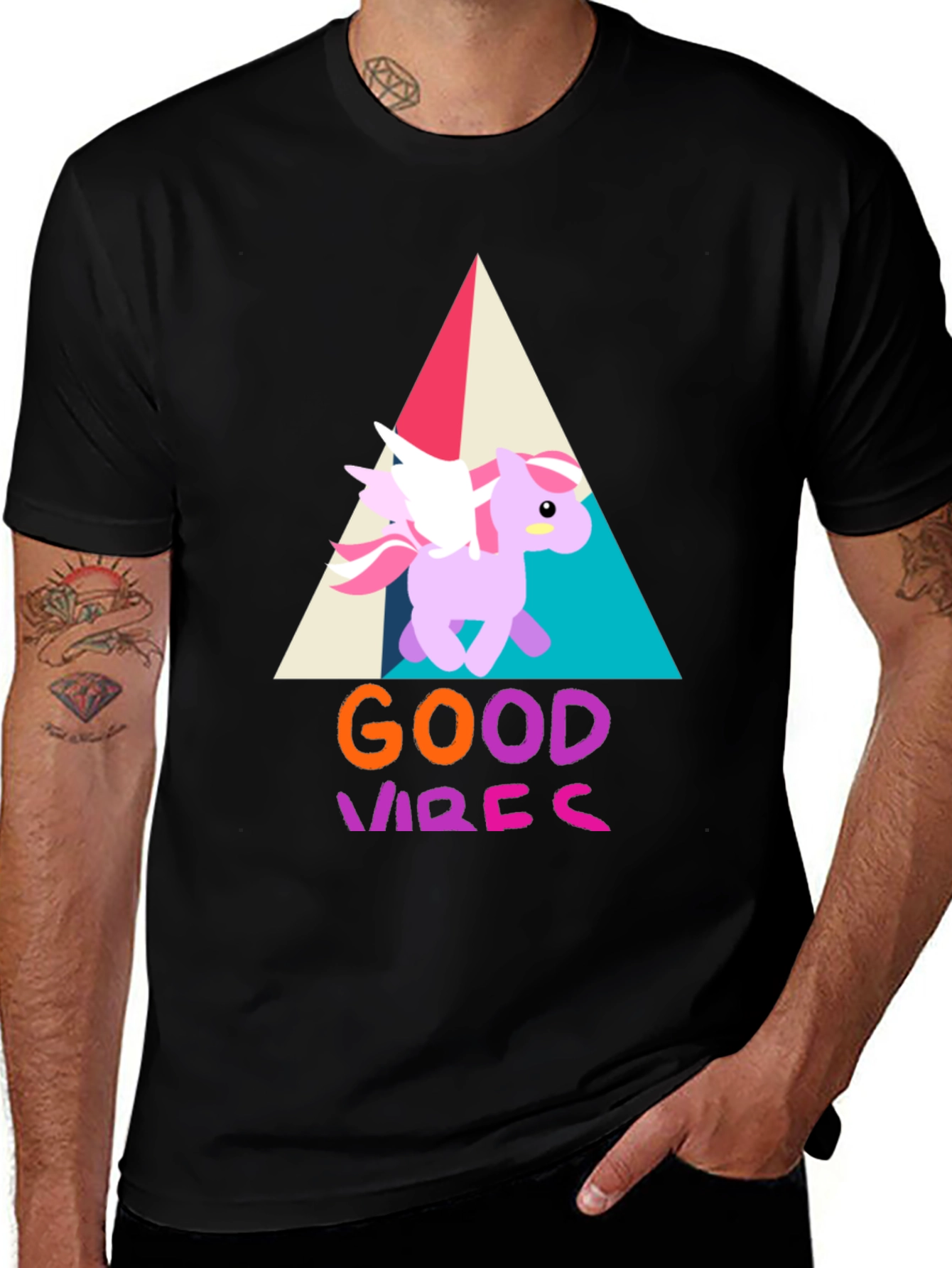 Variant 11 of Good Vibes Unicorn T-Shirt