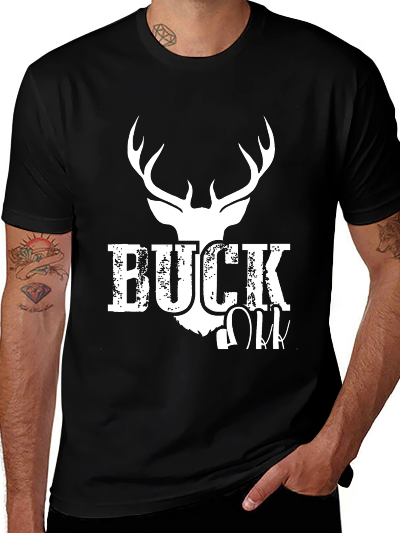Variant 30 of Buck Deer Graphic Print T-Shirt