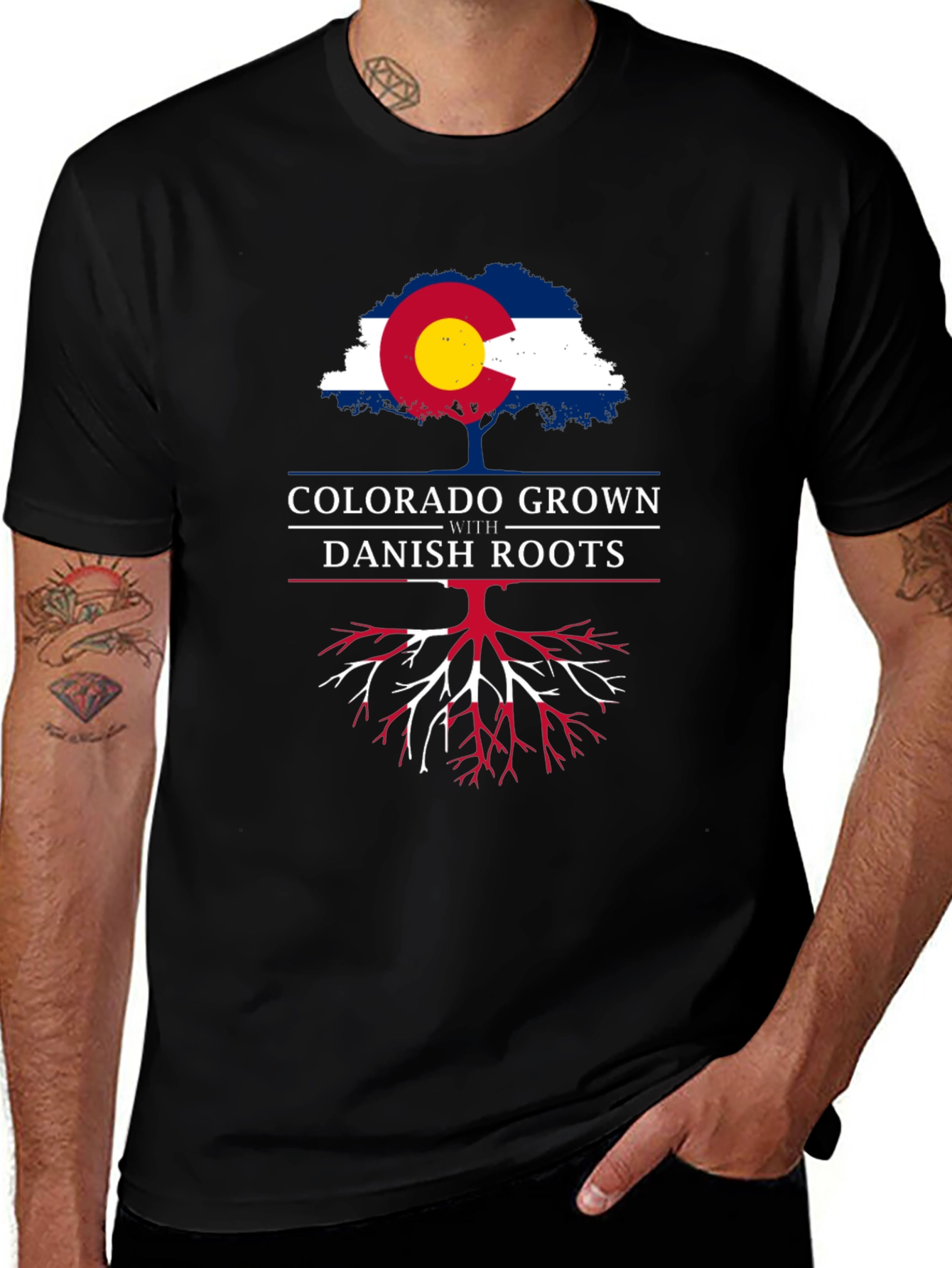 Colorado Grown with Danish Roots Graphic T-Shirt