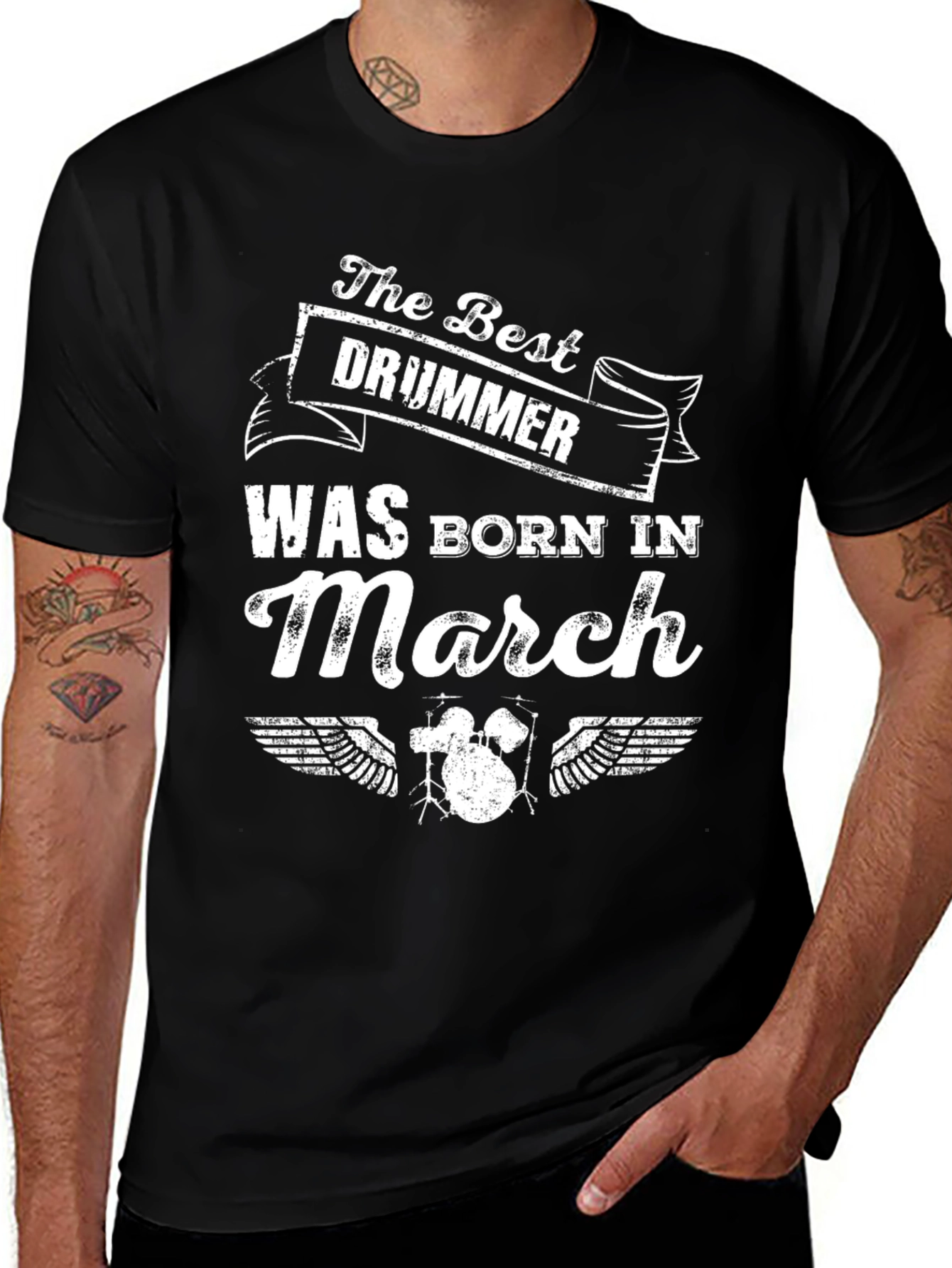Variant 10 of The Best Drummer Born in March T-Shirt