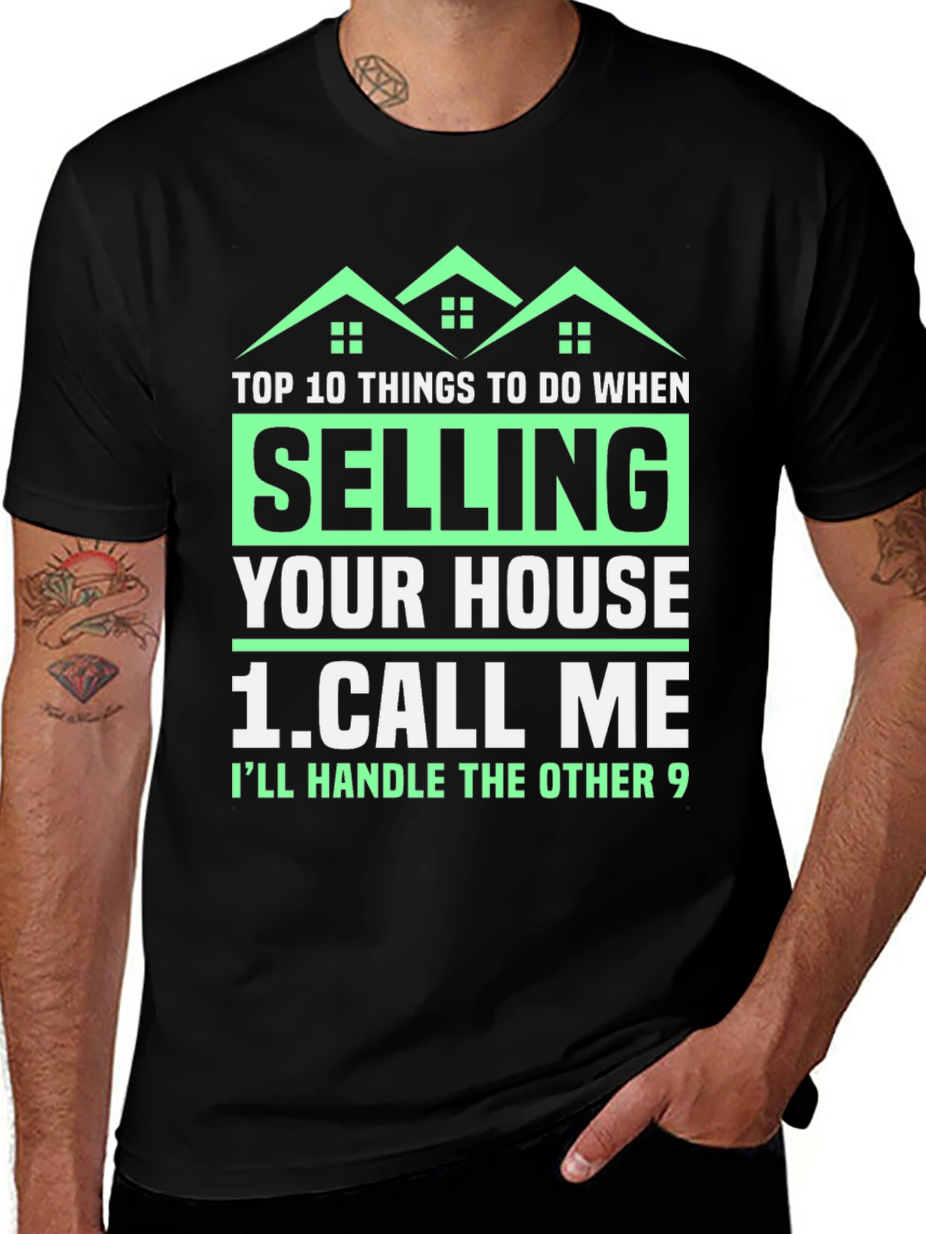 Variant 2 of Funny Real Estate T-Shirt: Selling Your House? Call Me!