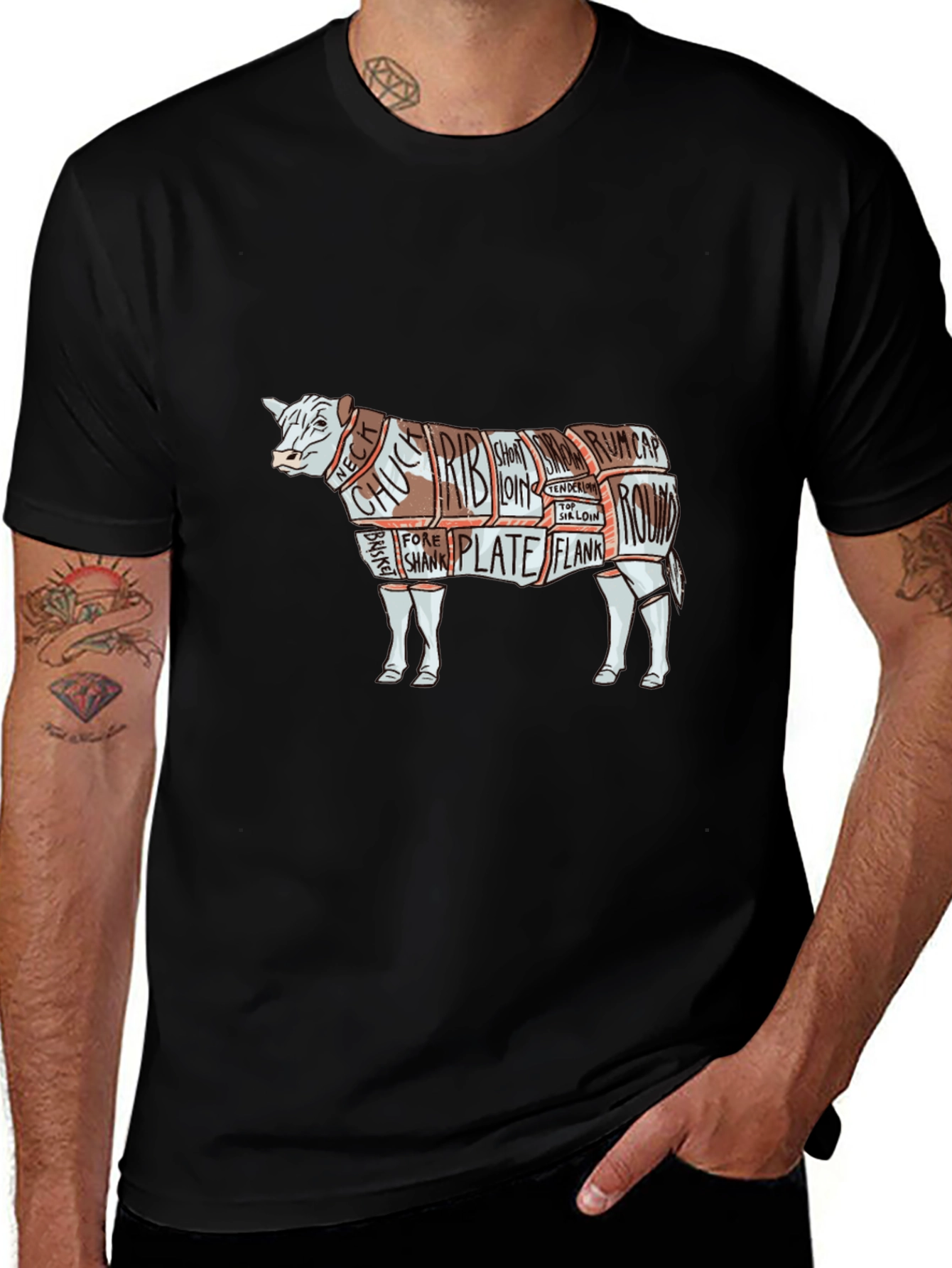 Variant 23 of Butcher Cow T-Shirt