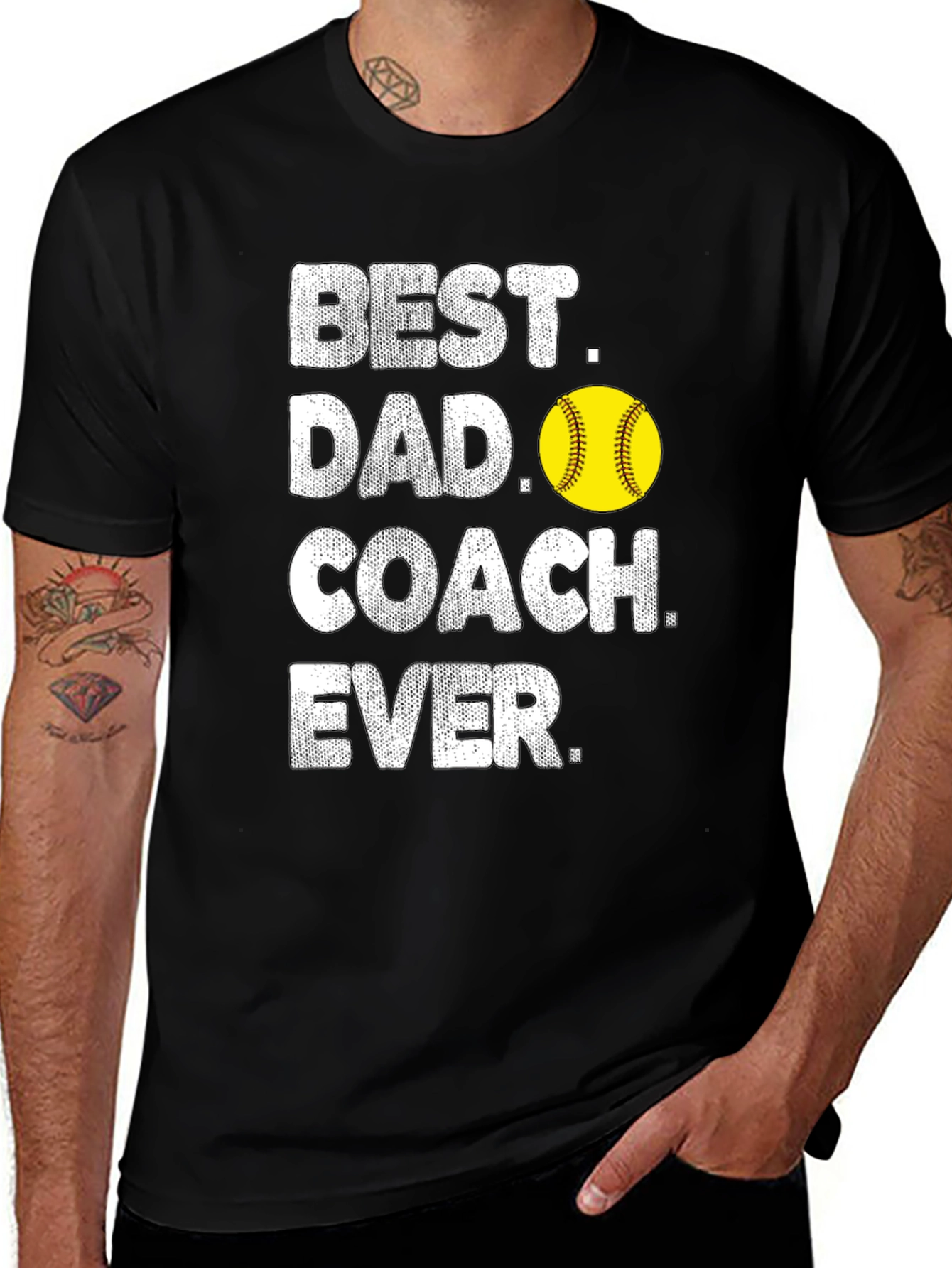 Variant 29 of Best Dad Coach Ever Graphic Tee