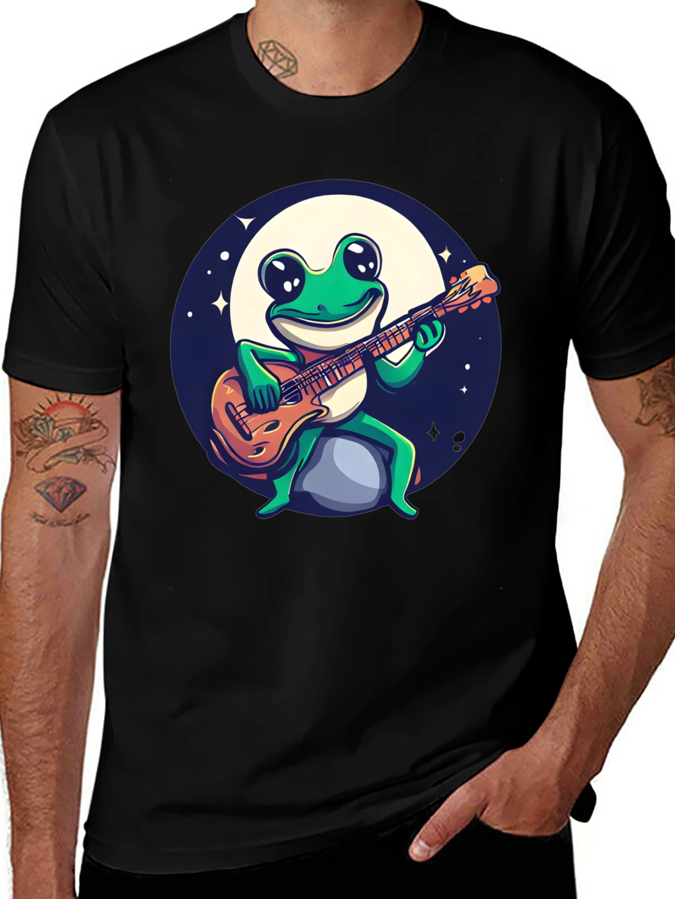 Variant 21 of Frog Guitar Player Graphic Tee