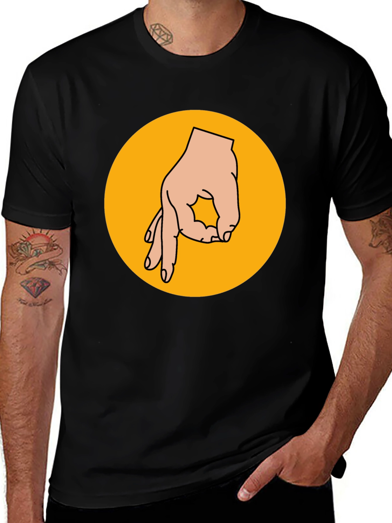 Variant 25 of Circle Game T-Shirt - Black Graphic Tee
