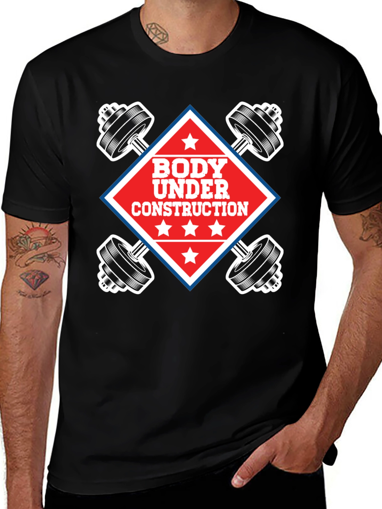 Body Under Construction Graphic T-Shirt